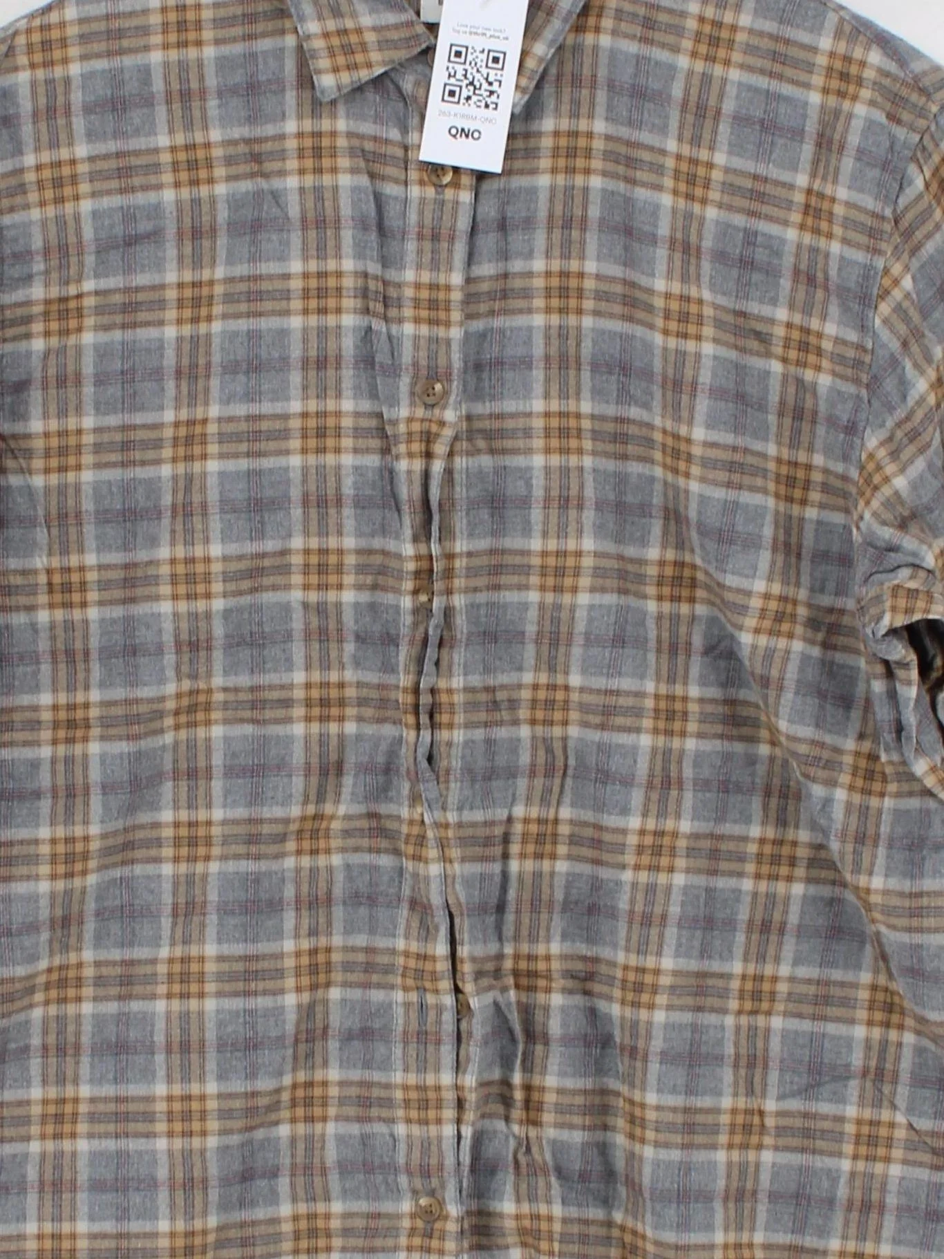 Uniqlo Men's Shirt XL Multi Checkered 100% Cotton Basic - Image 3