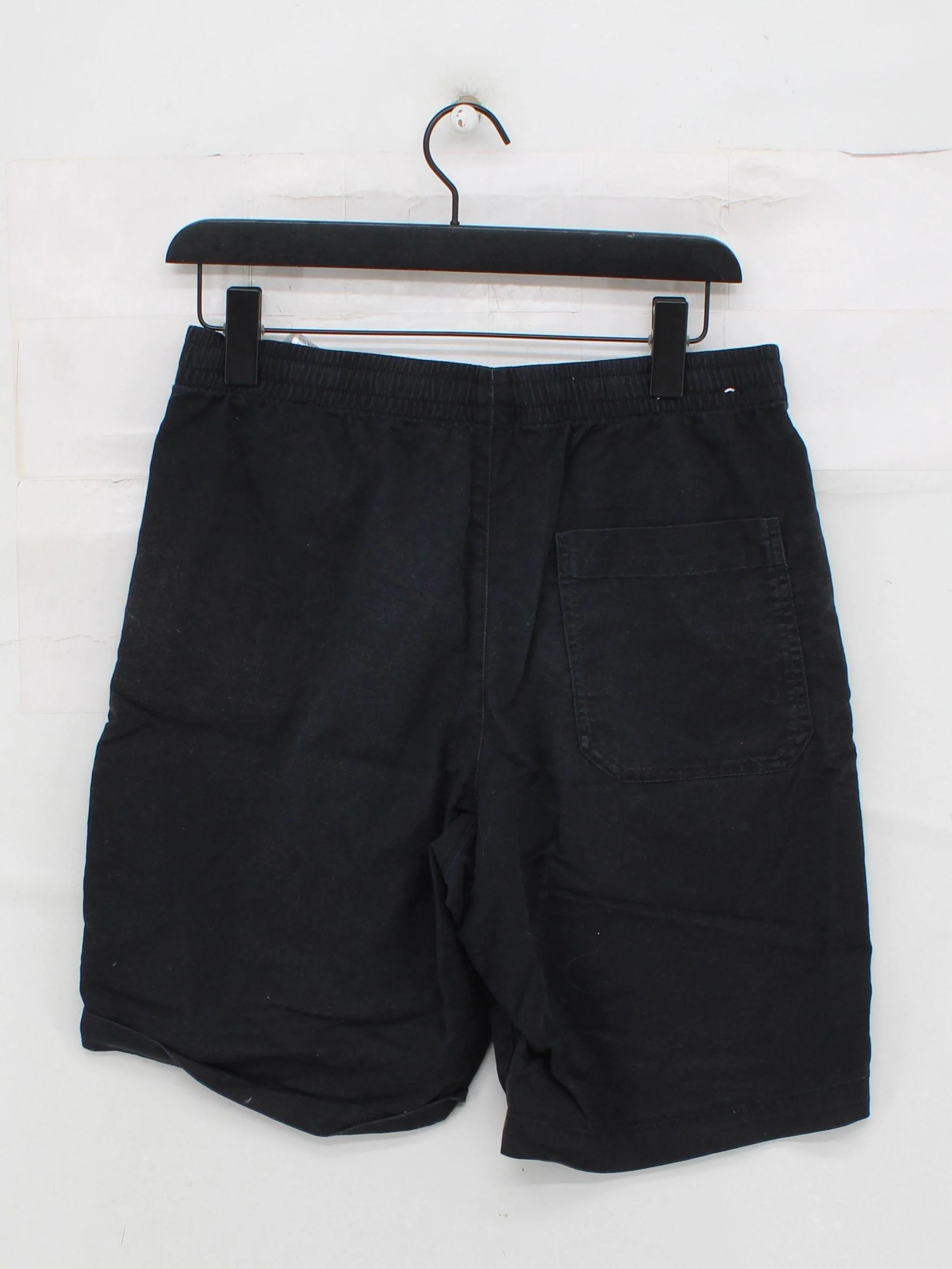 Uniqlo Men's Shorts M Black Cotton with Elastane, Polyester Sweat - Image 2