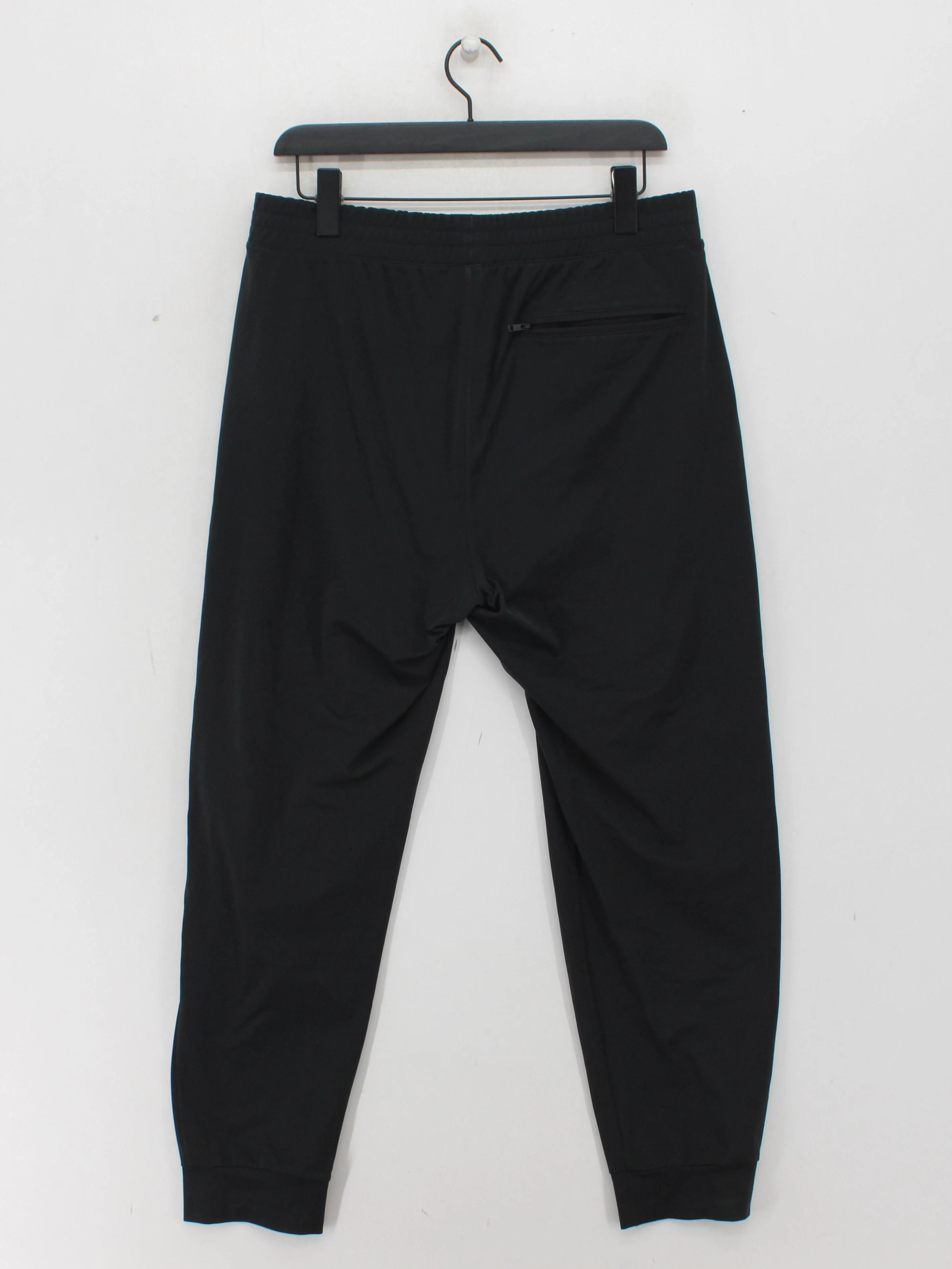 Uniqlo Men's Sports Bottoms L Black 100% Polyester Sweatpants - Image 2