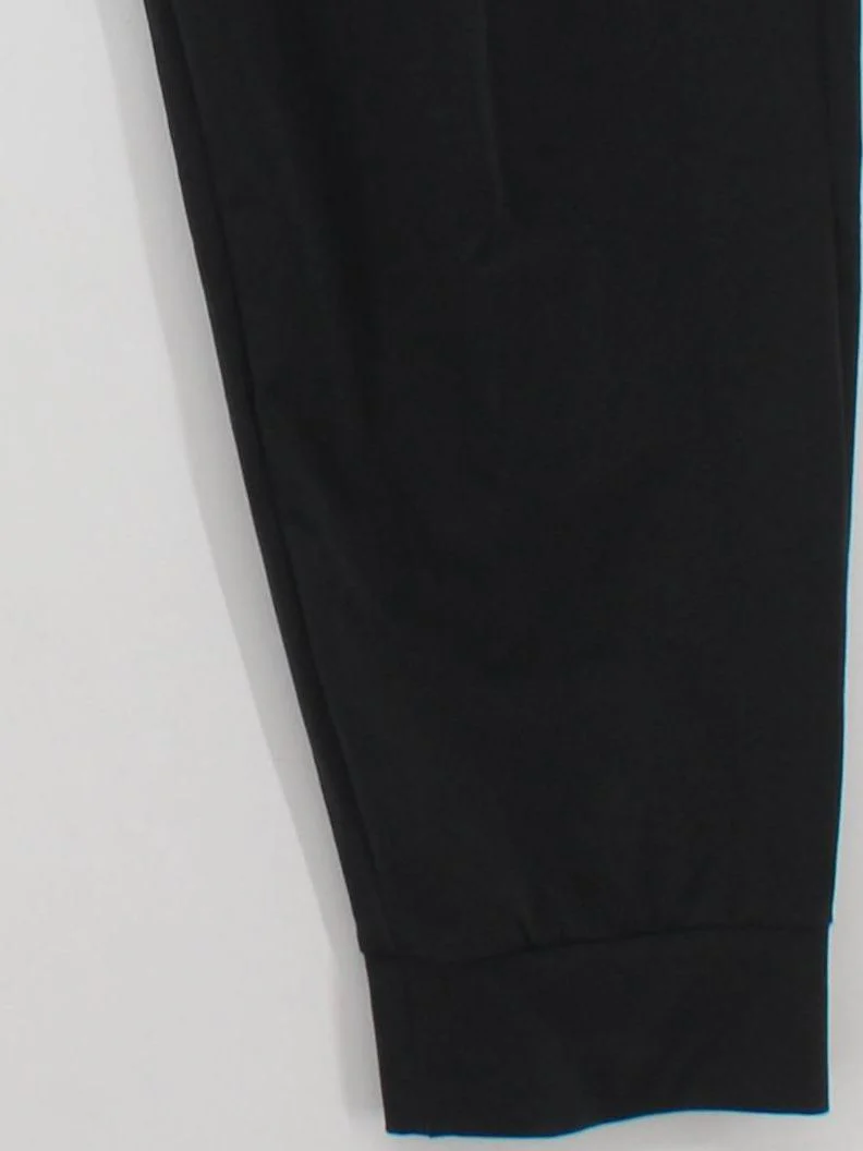 Uniqlo Men's Sports Bottoms L Black 100% Polyester Sweatpants - Image 4