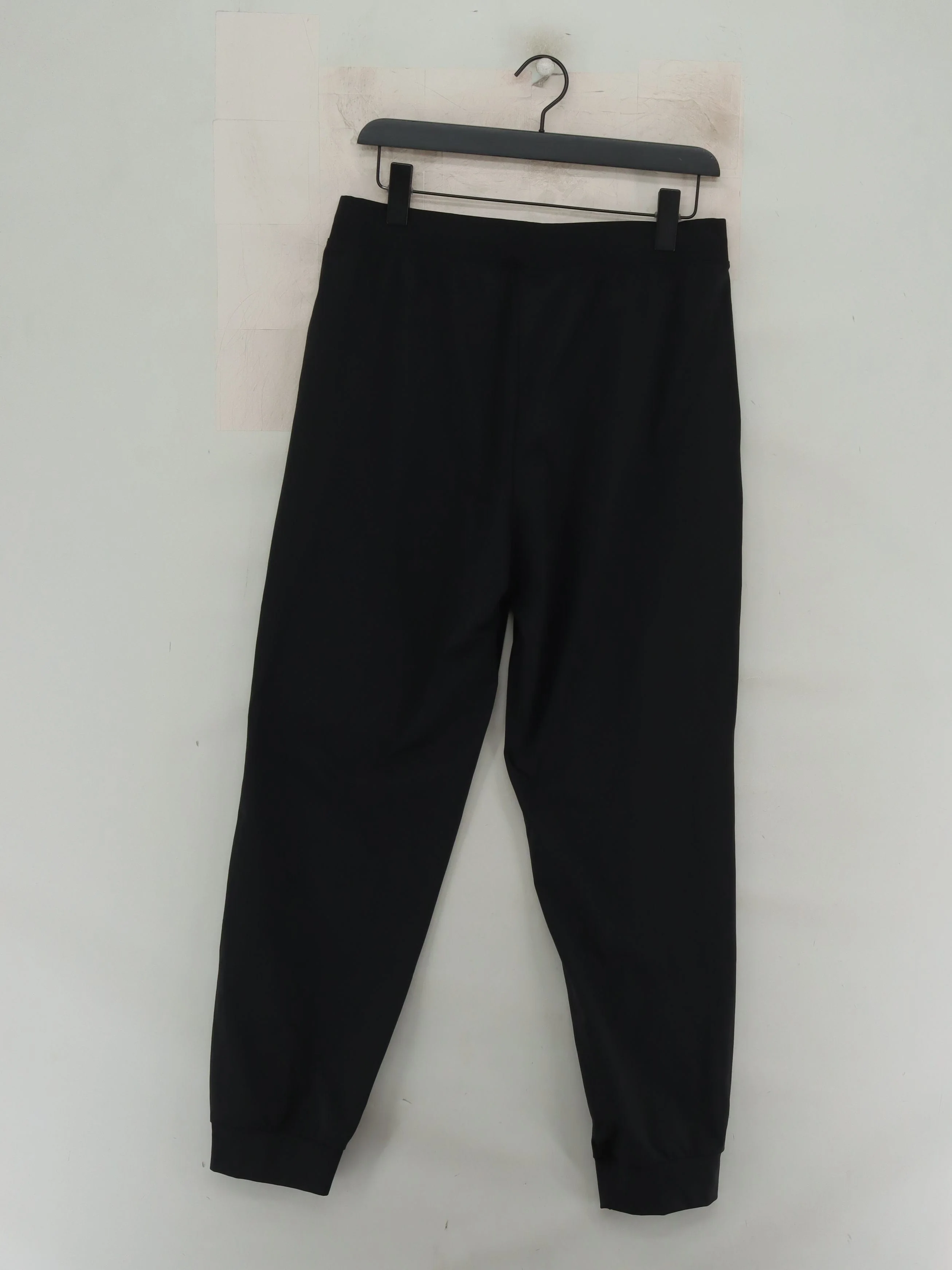 Uniqlo Men's Sports Bottoms L Black Polyester with Elastane Tapered Sweatpants - Image 2
