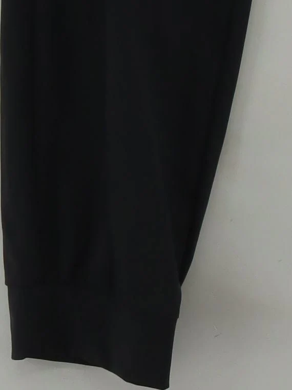 Uniqlo Men's Sports Bottoms L Black Polyester with Elastane Tapered Sweatpants - Image 4