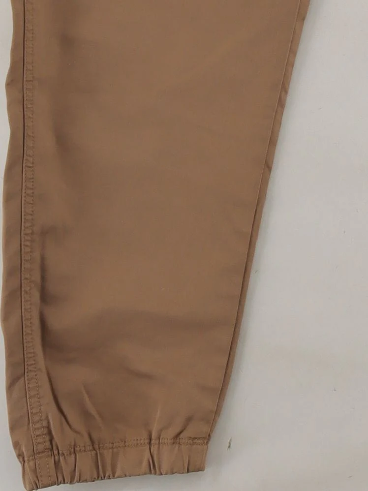 Uniqlo Men's Sports Bottoms L Tan Cotton with Elastane Tapered Sweatpants - Image 4