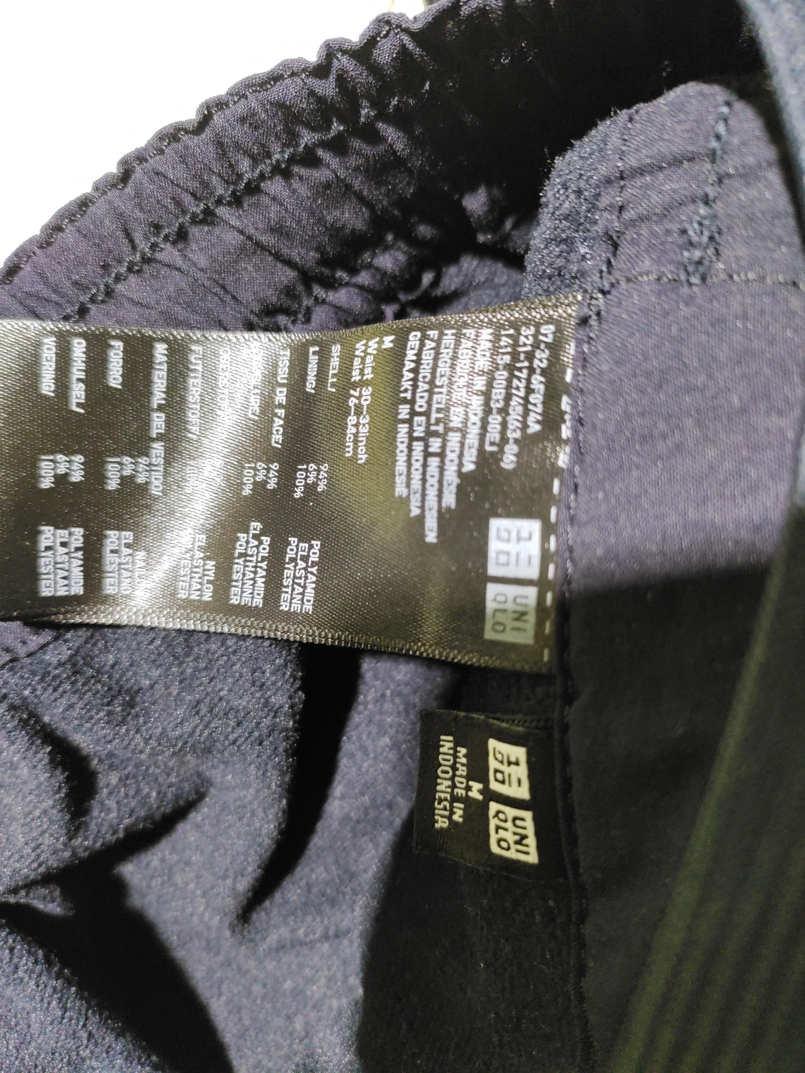 Uniqlo Men's Sports Bottoms M Black Polyamide - Image 5
