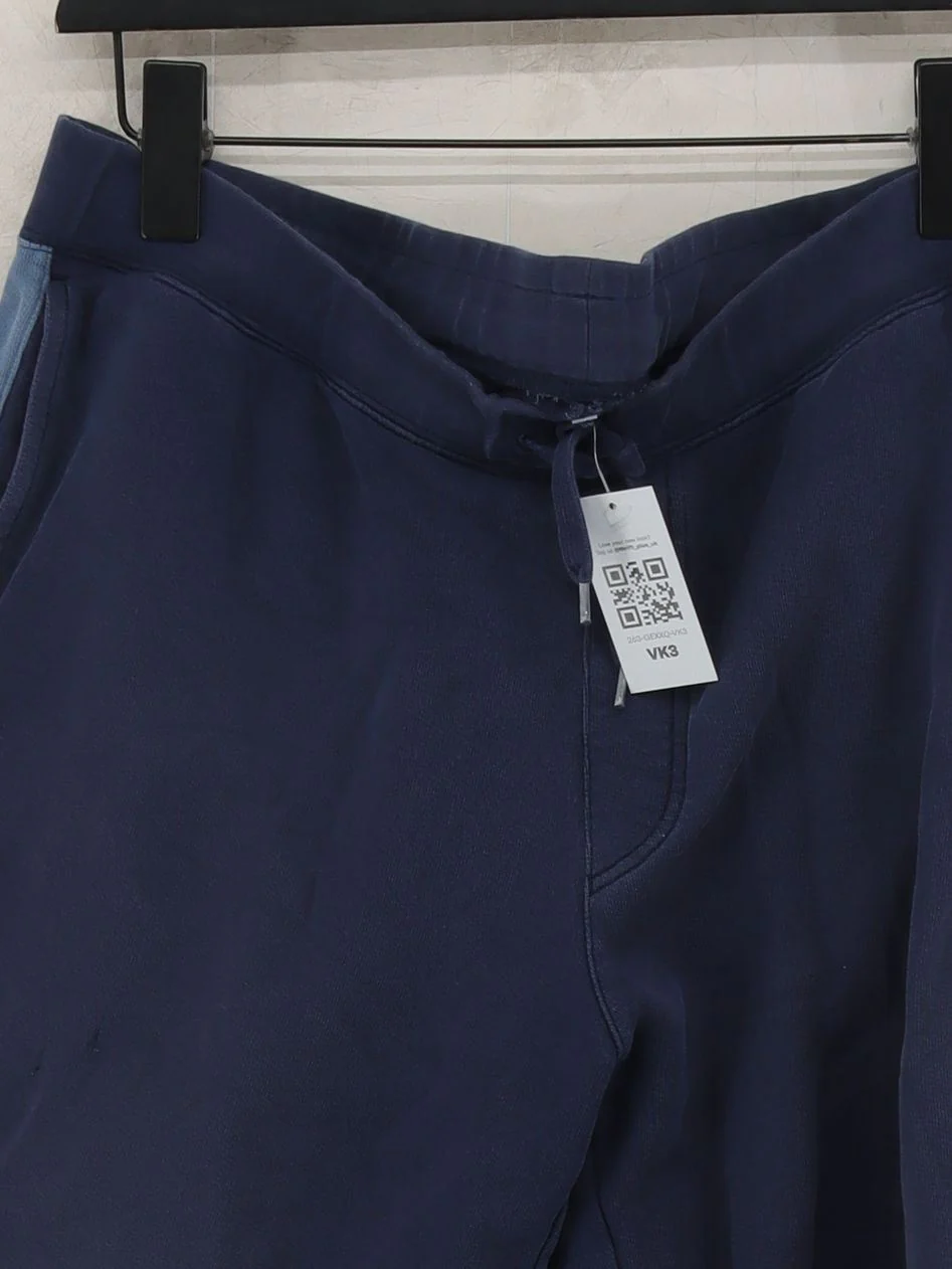 Uniqlo Men's Sports Bottoms XL Blue Cotton with Spandex Straight Sweatpants - Image 3