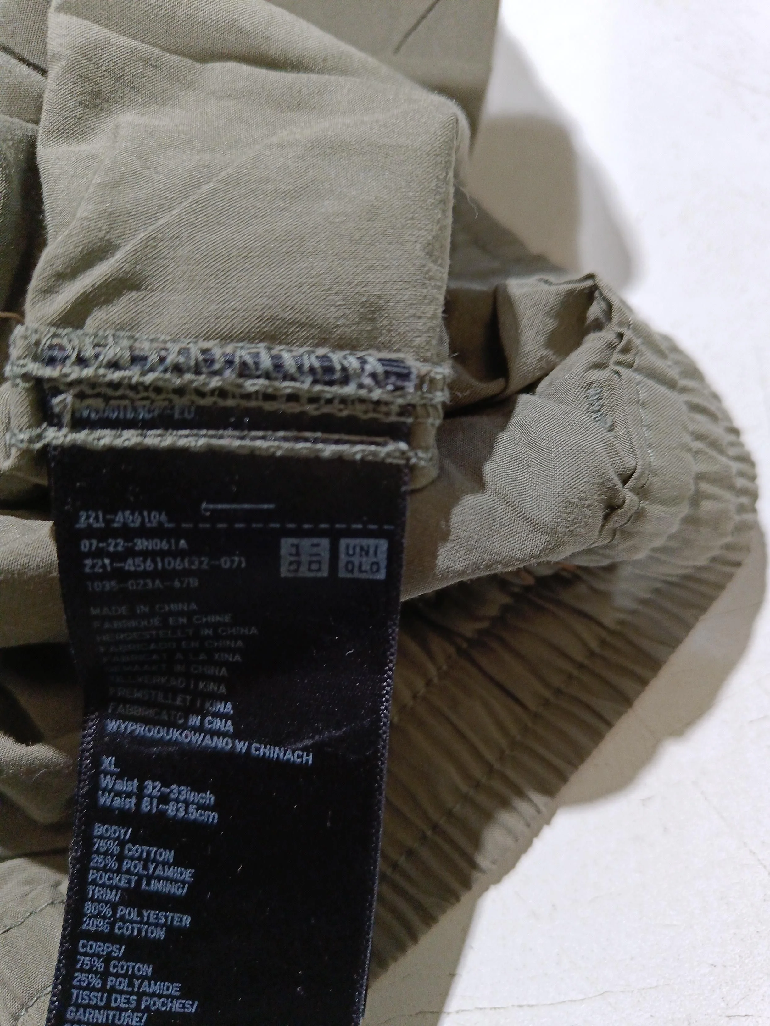 Uniqlo Men's Sports Bottoms XL Green Cotton with Polyamide Tapered Sweatpants - Image 6