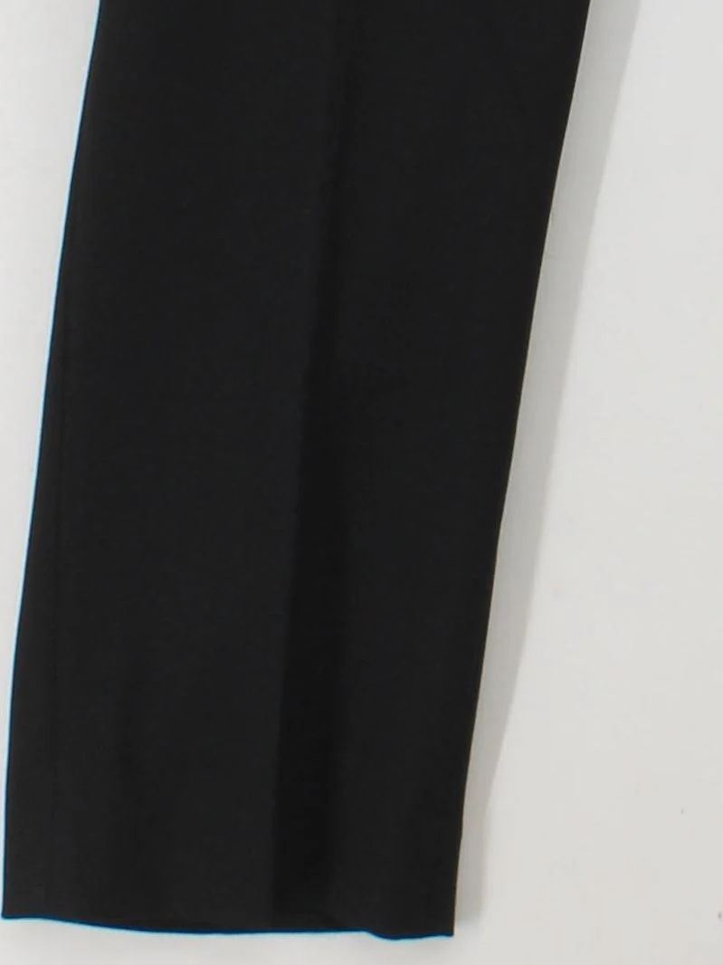 Uniqlo Men's Suit Trousers M Black Polyester with Viscose, Elastane Dress Pants - Image 4