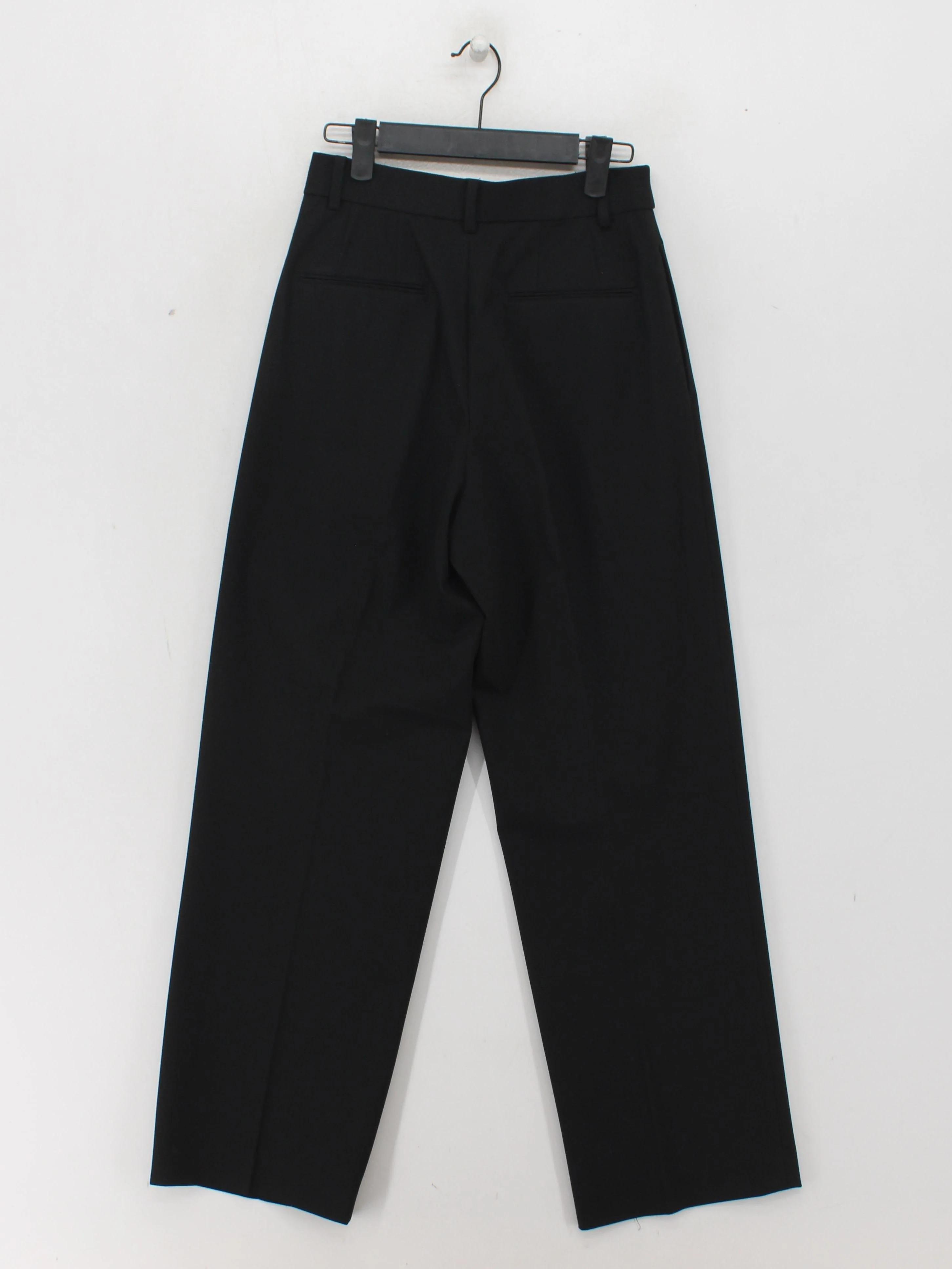 Uniqlo Men's Suit Trousers XS Black Polyester with Viscose, Elastane Dress Pants - Image 2