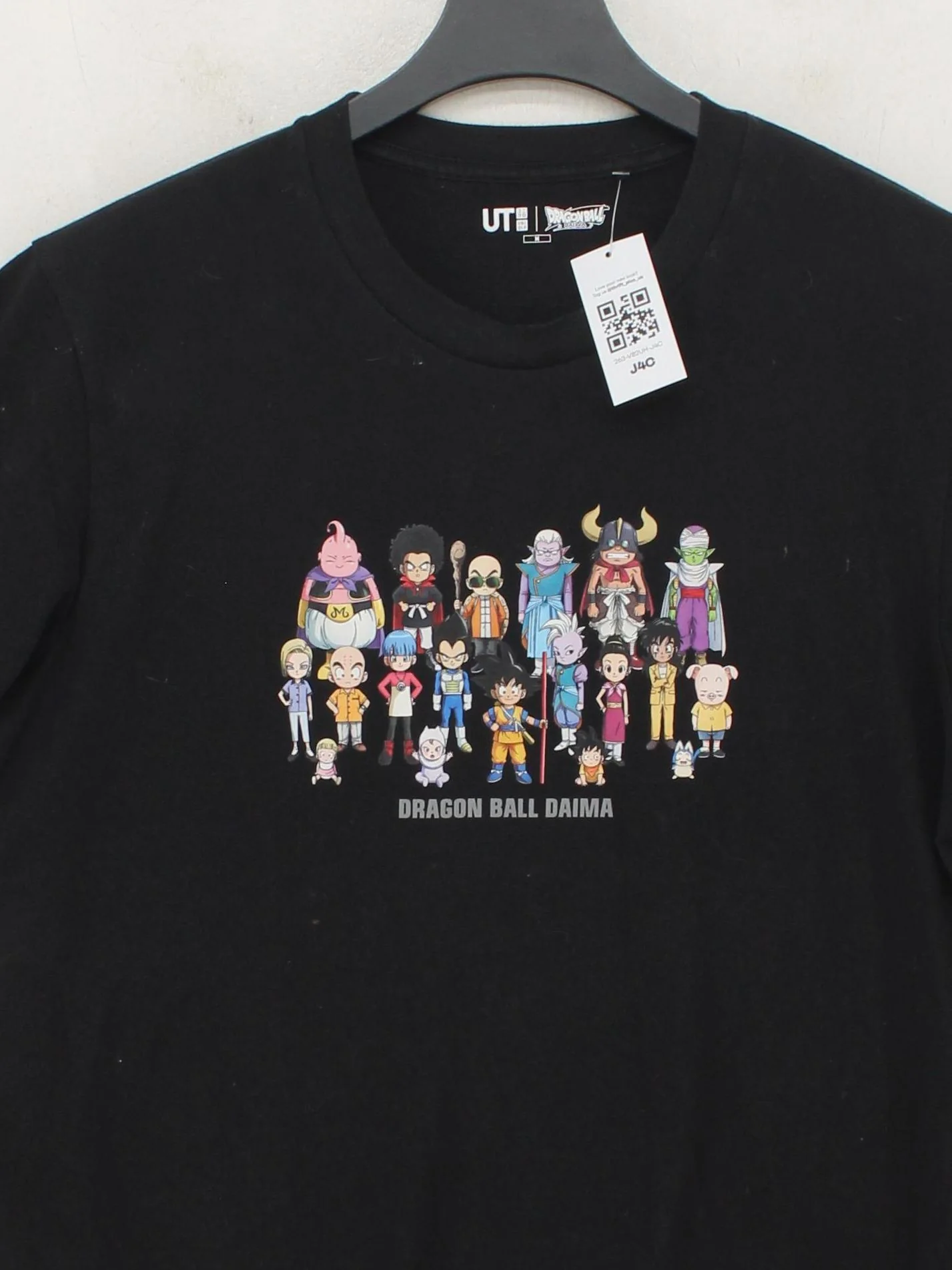 Uniqlo Men's T-Shirt L Black Graphic 100% Cotton Basic - Image 3