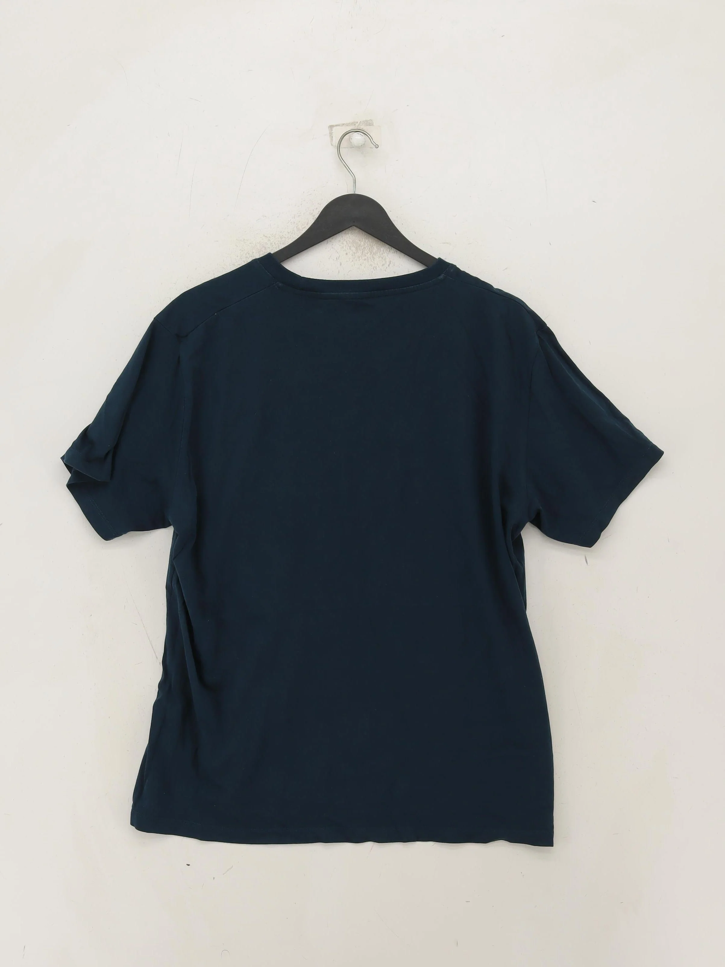 Uniqlo Men's T-Shirt L Blue 100% Cotton Basic - Image 2