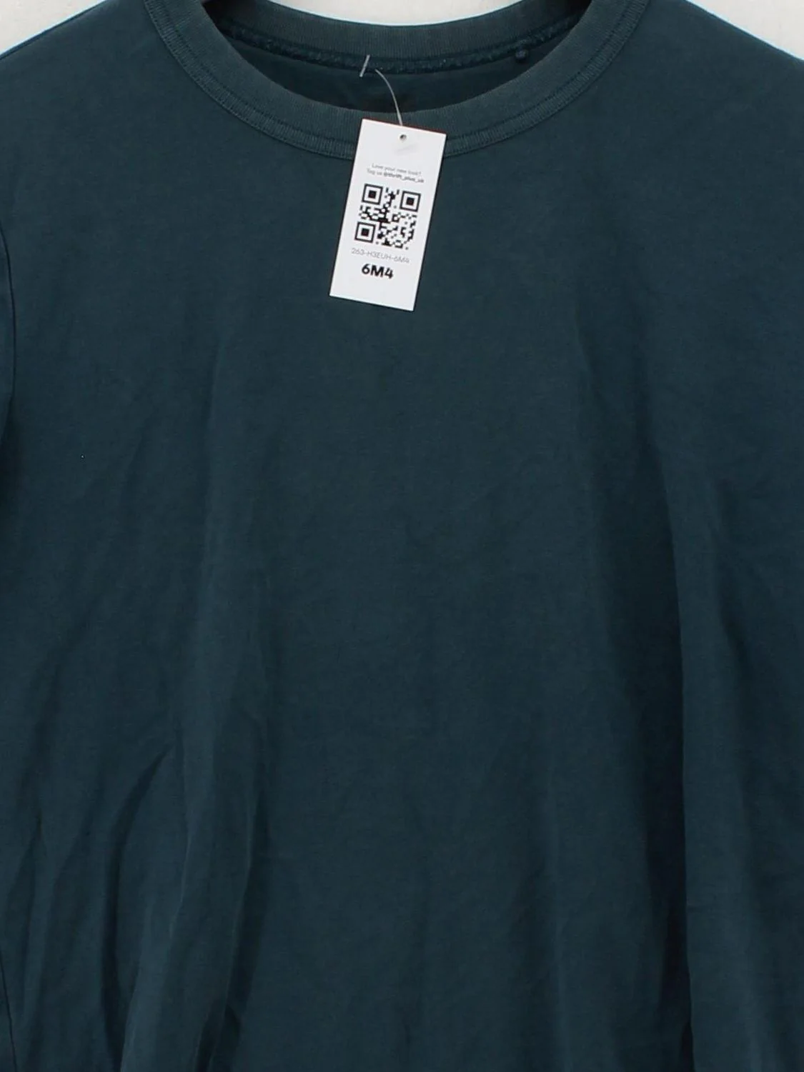 Uniqlo Men's T-Shirt L Blue 100% Cotton Basic - Image 3
