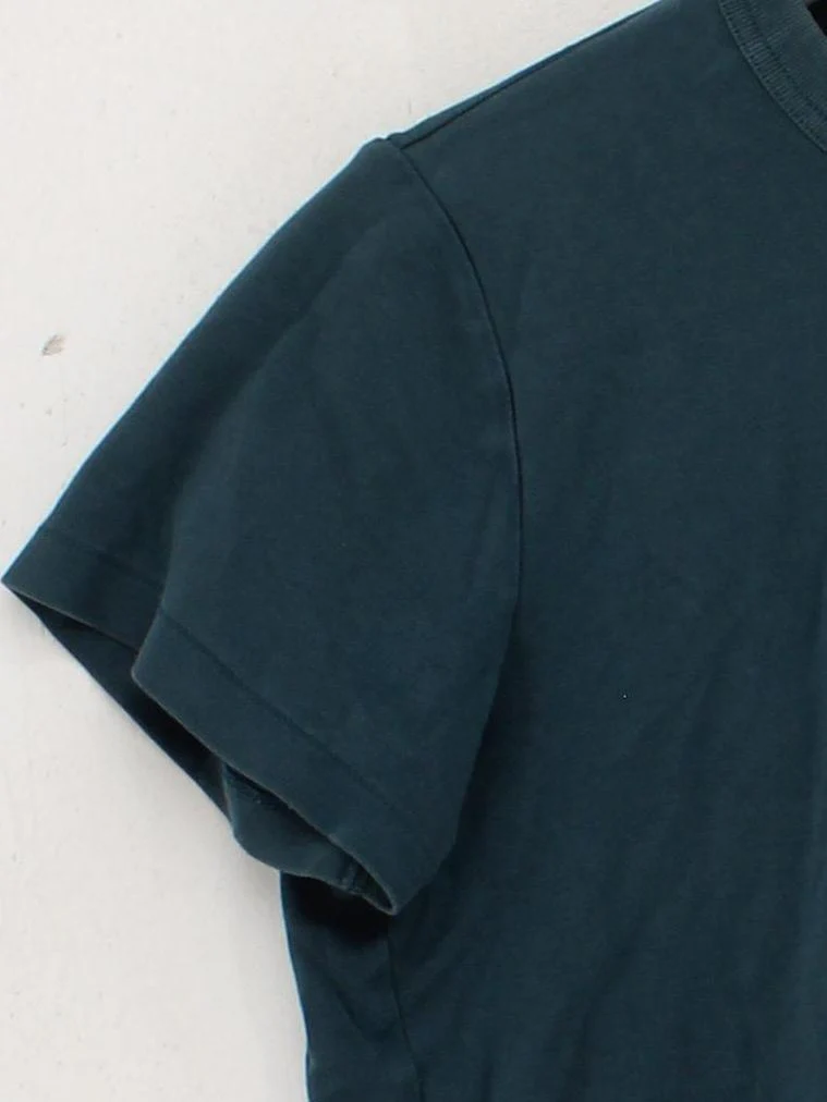 Uniqlo Men's T-Shirt L Blue 100% Cotton Basic - Image 4