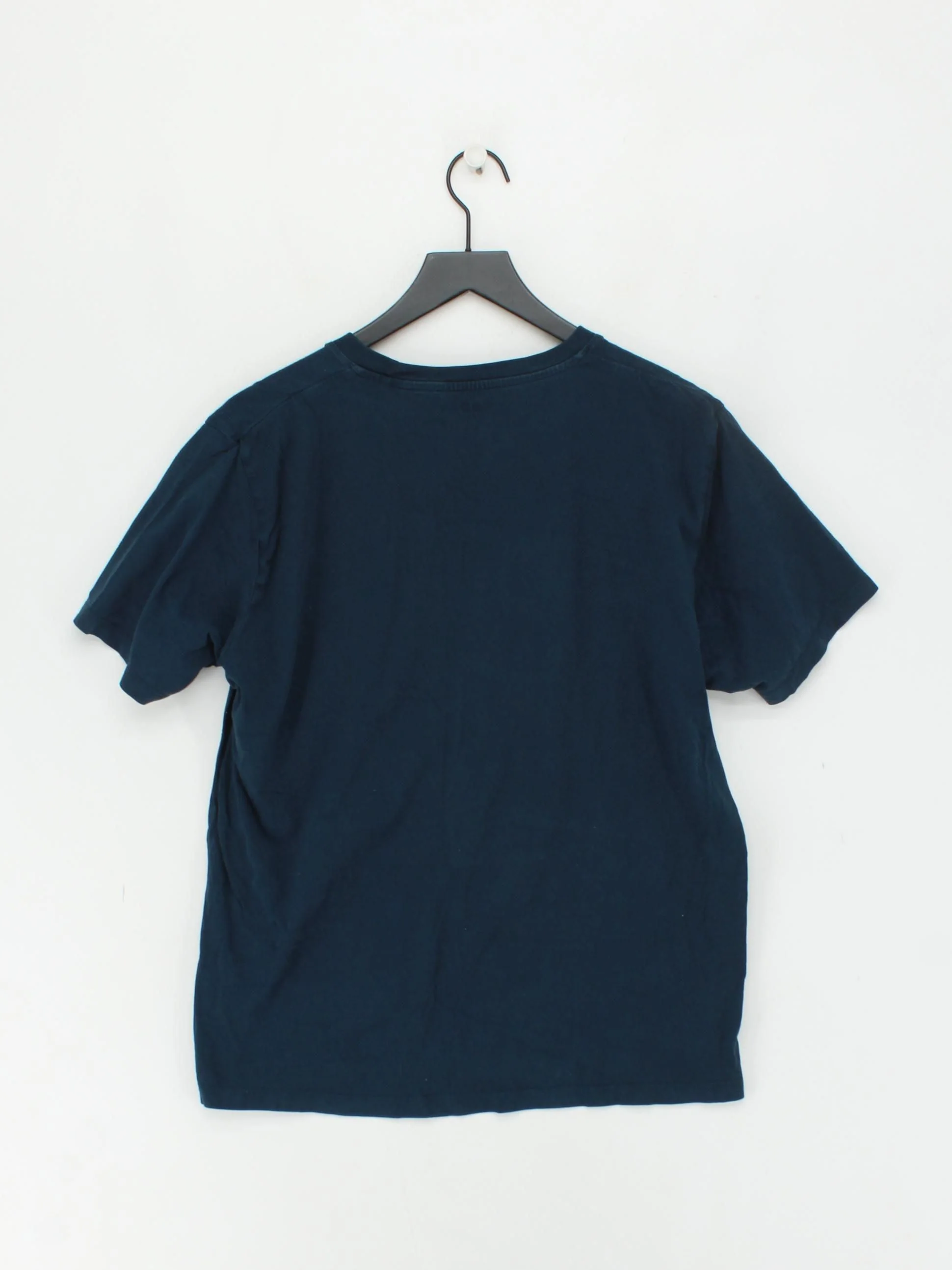 Uniqlo Men's T-Shirt L Blue 100% Cotton Basic - Image 2