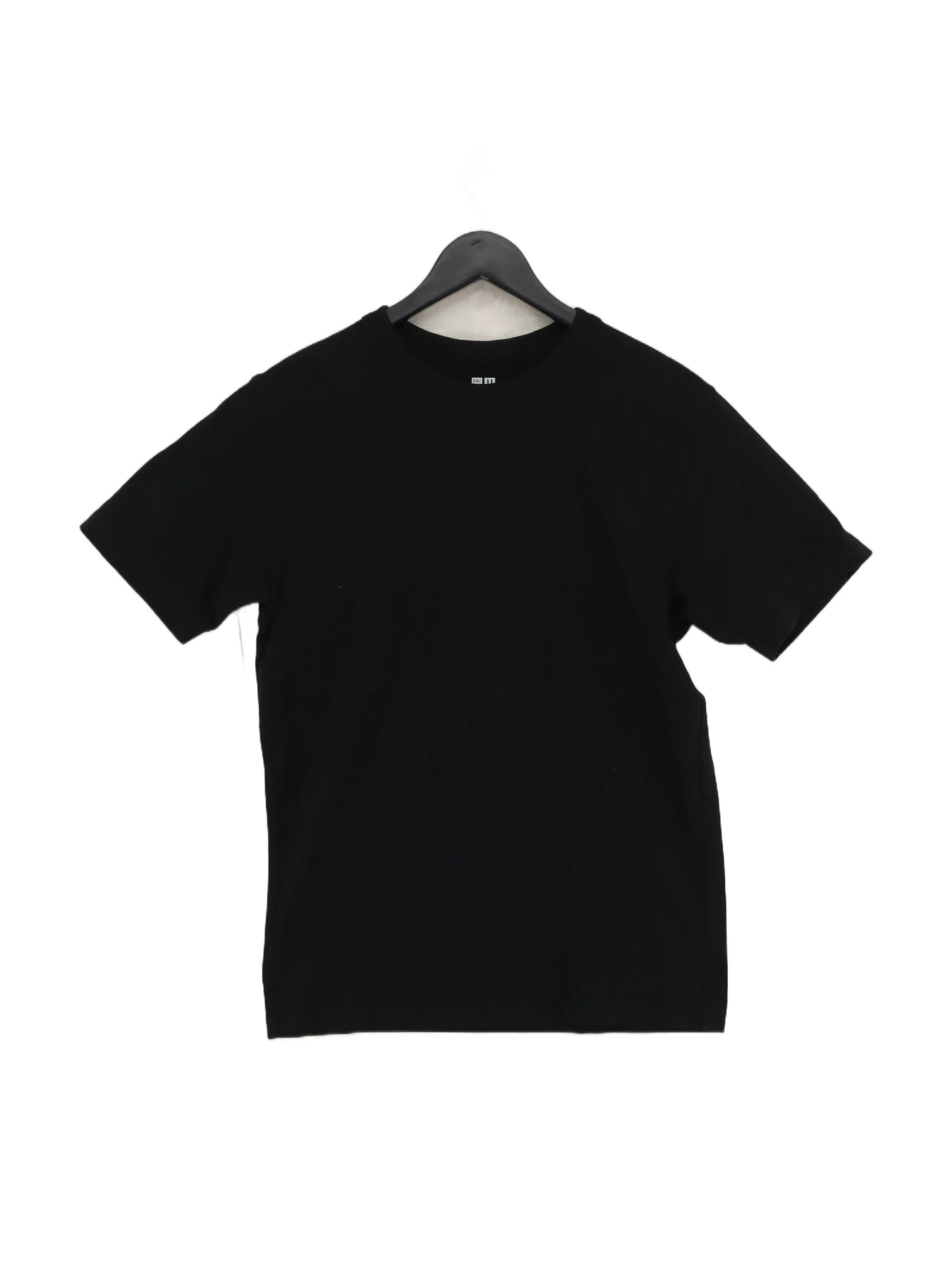 Uniqlo Men's T-Shirt M Black 100% Cotton Basic