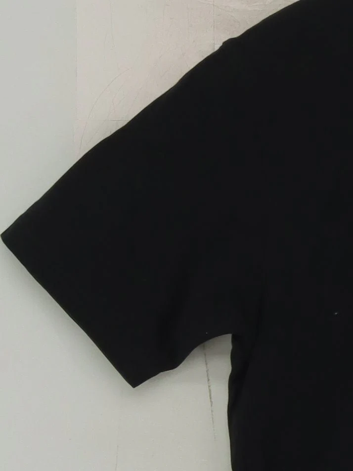 Uniqlo Men's T-Shirt M Black 100% Cotton Basic - Image 4