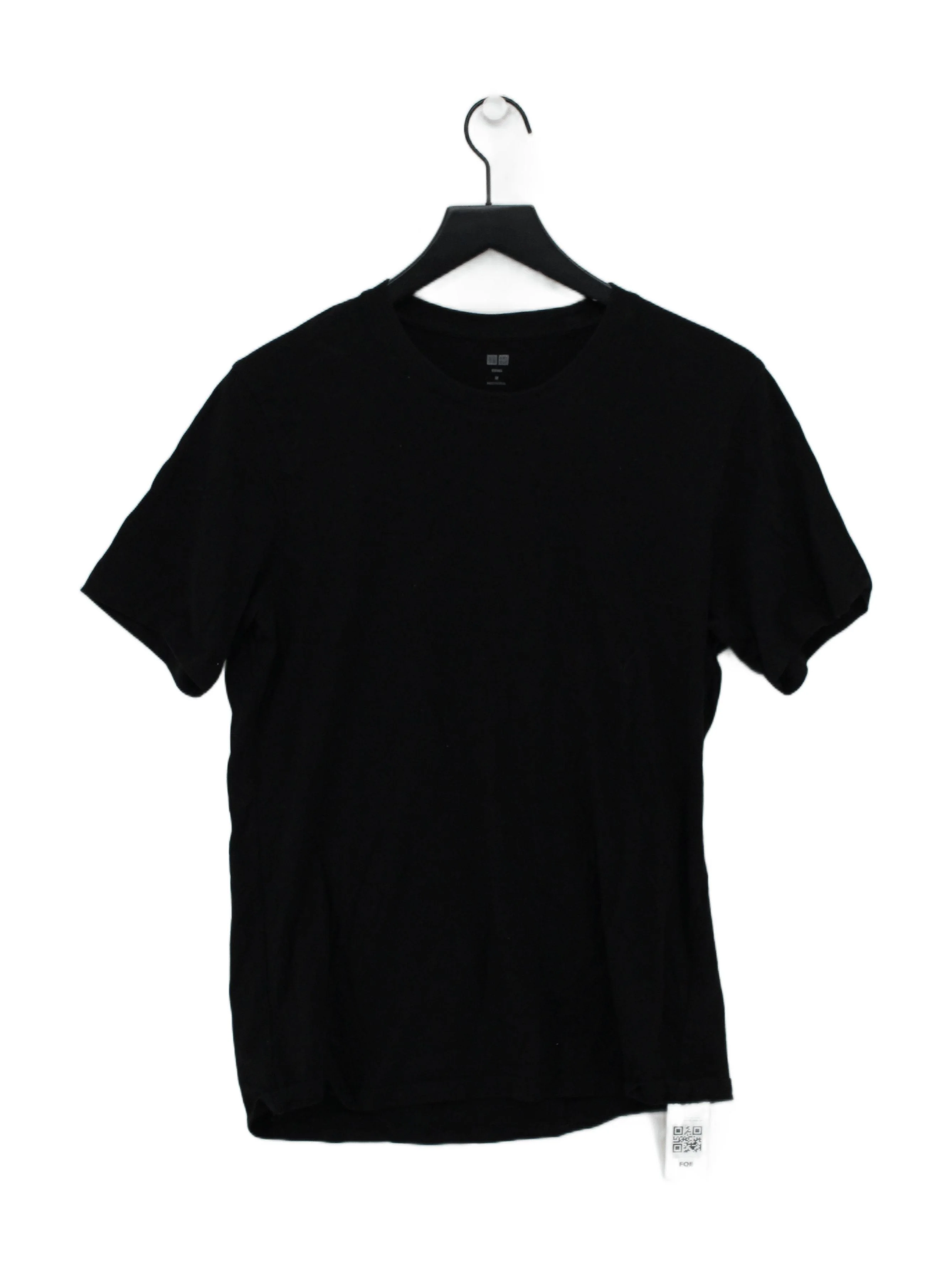 Uniqlo Men's T-Shirt M Black 100% Cotton Basic