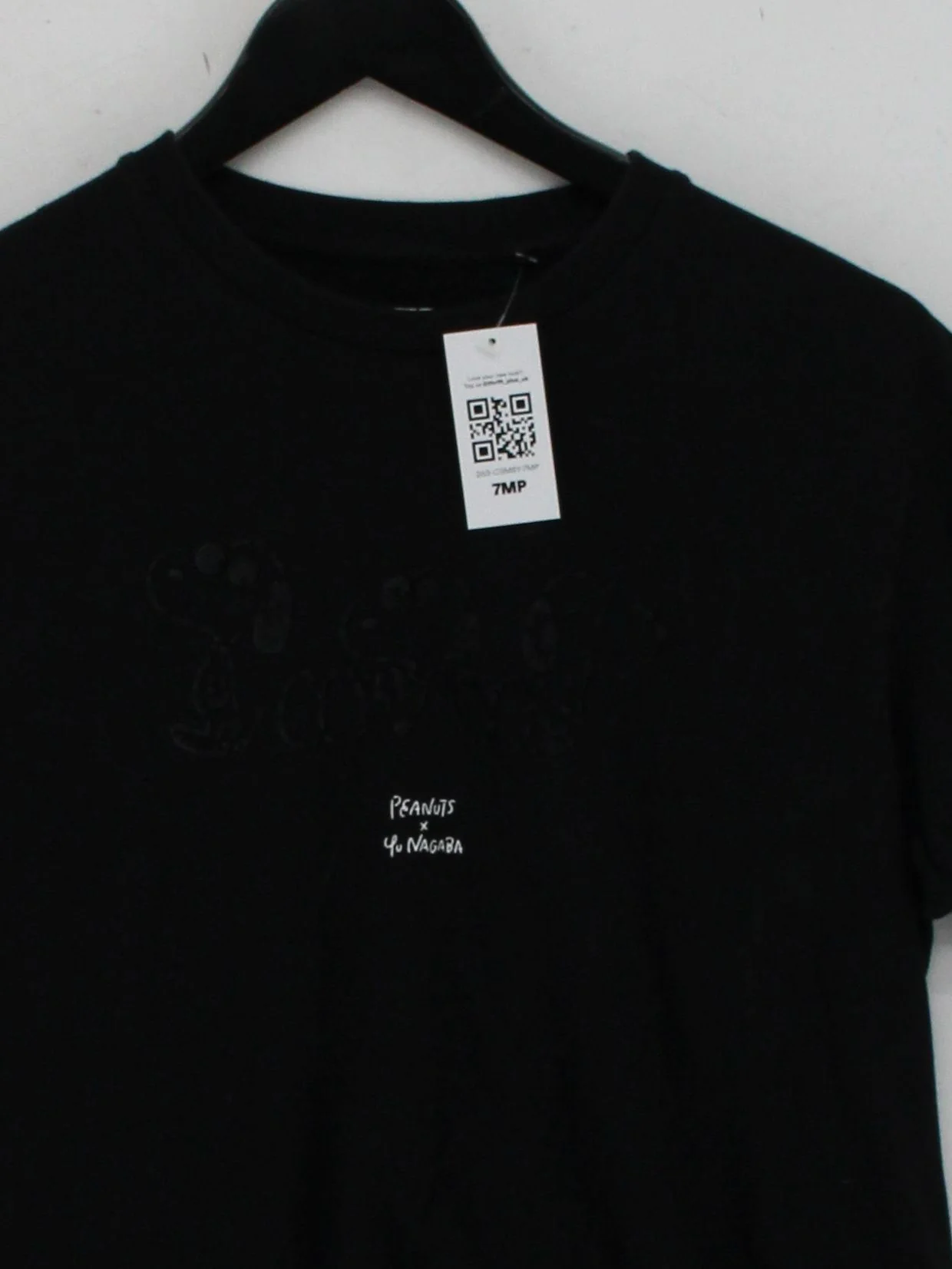 Uniqlo Men's T-Shirt M Black Graphic 100% Cotton Basic - Image 3
