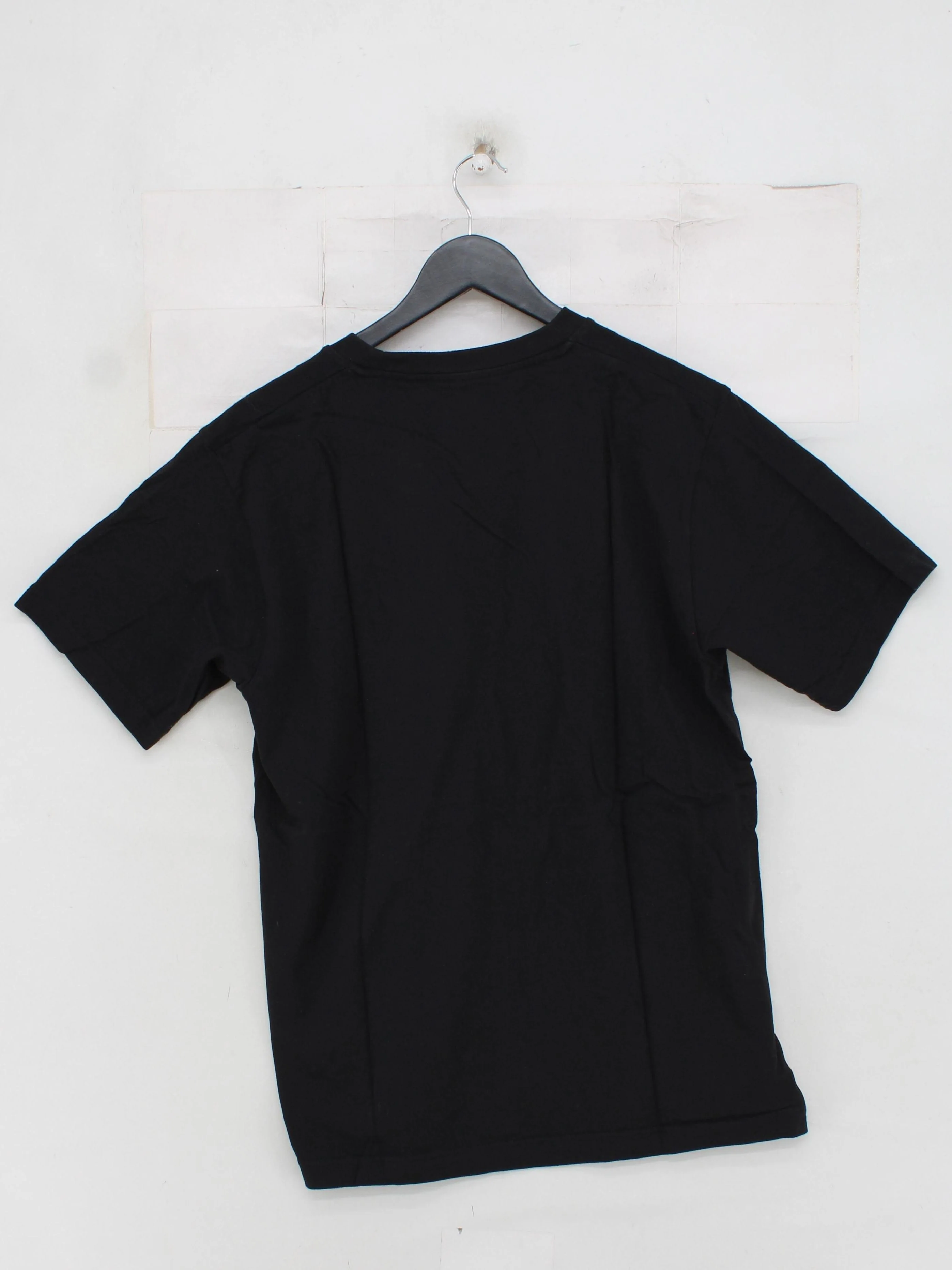 Uniqlo Men's T-Shirt M Black Graphic 100% Cotton Basic - Image 2