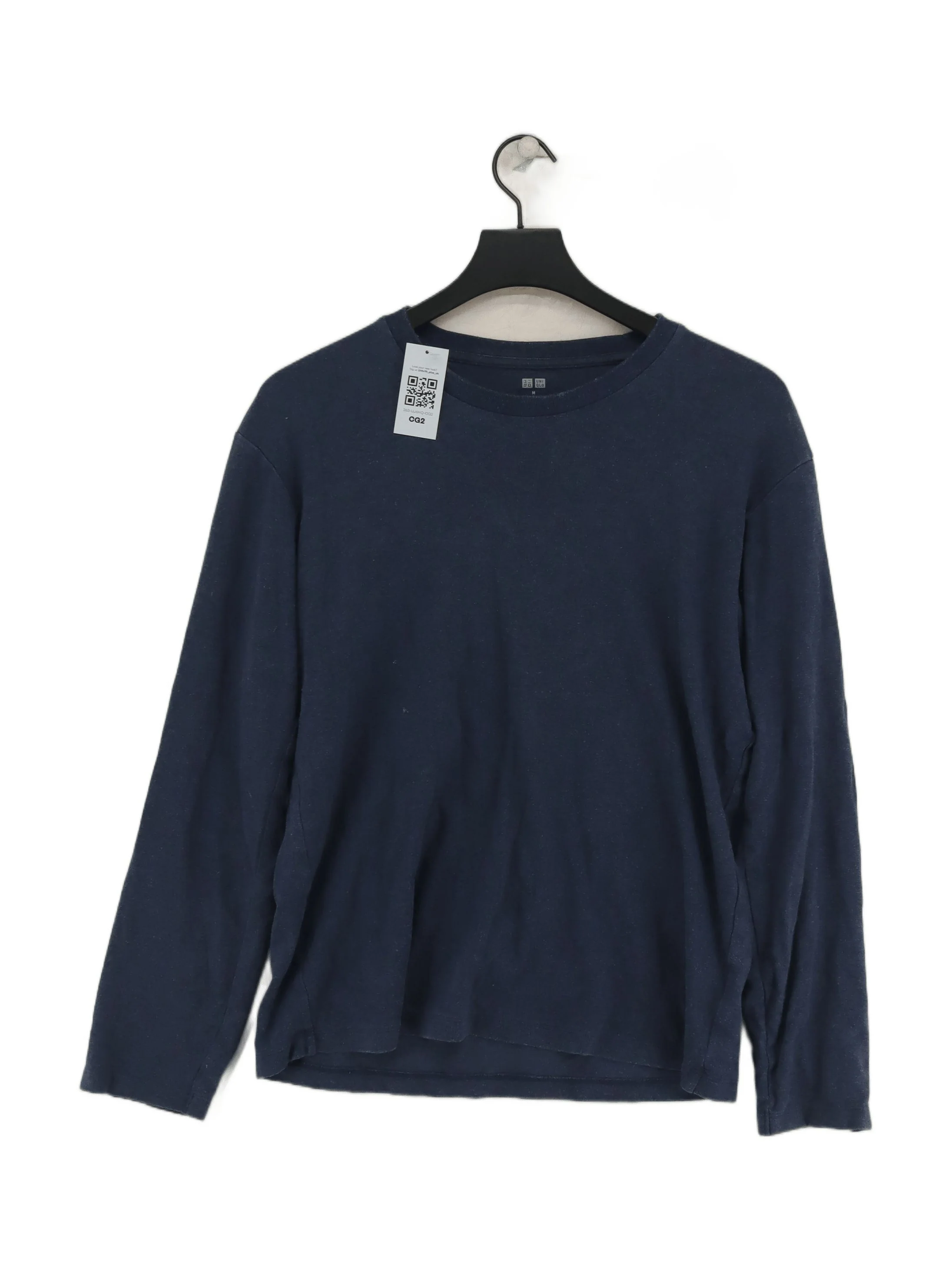 Uniqlo Men's T-Shirt M Blue 100% Cotton Basic