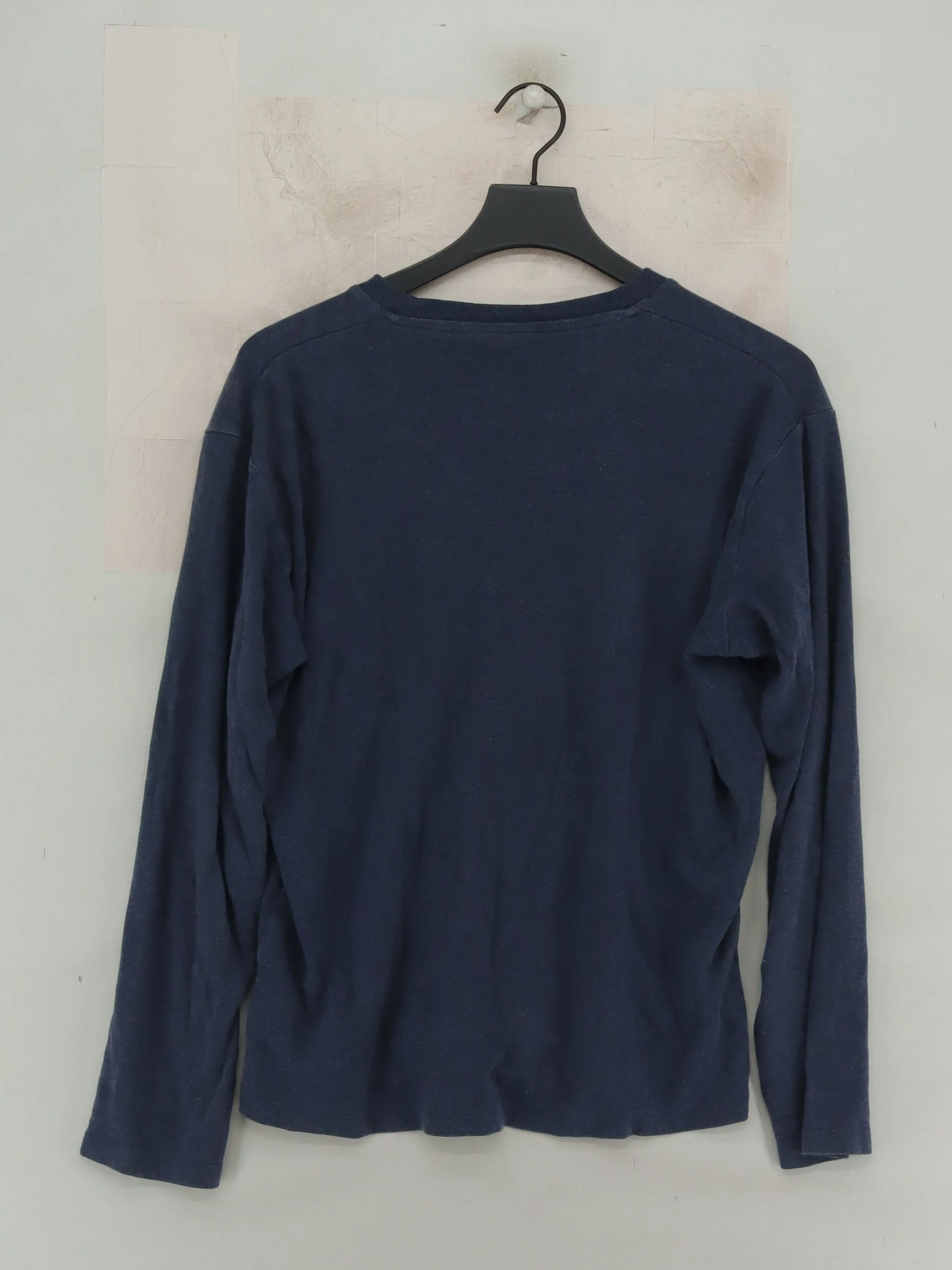 Uniqlo Men's T-Shirt M Blue 100% Cotton Basic - Image 2