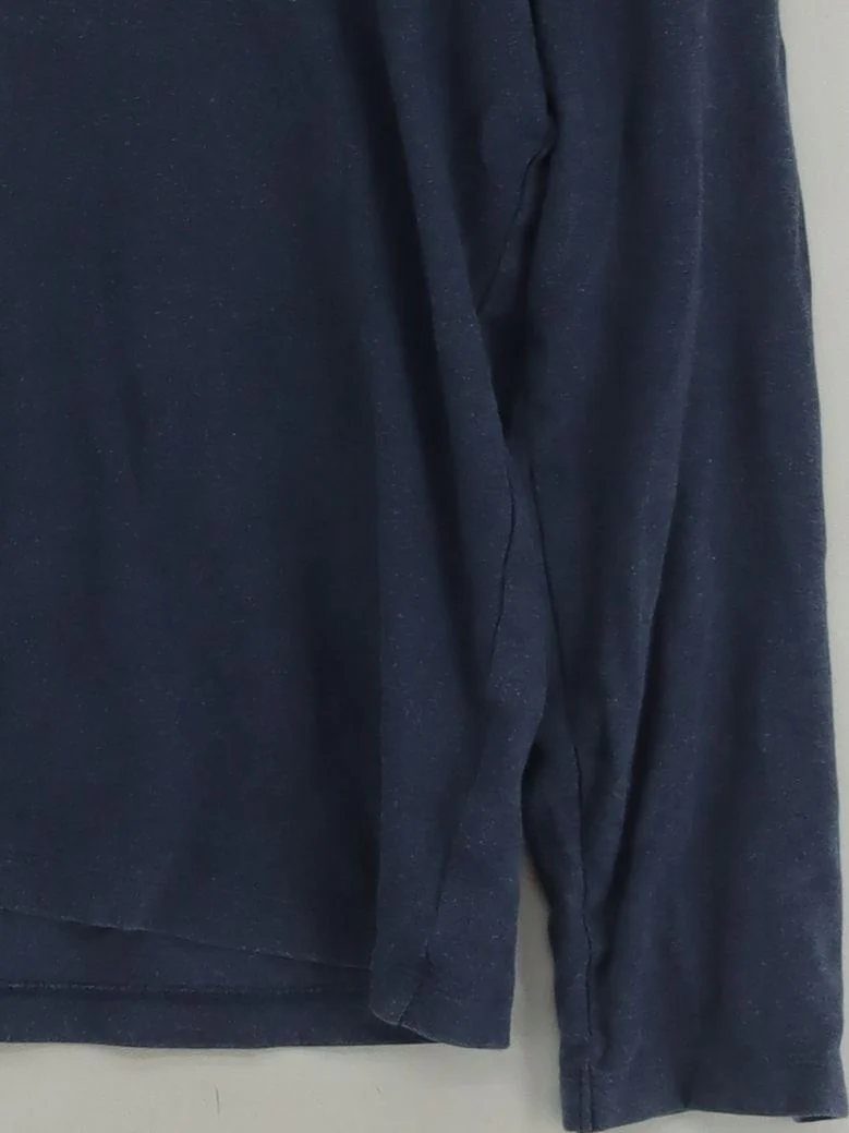 Uniqlo Men's T-Shirt M Blue 100% Cotton Basic - Image 4