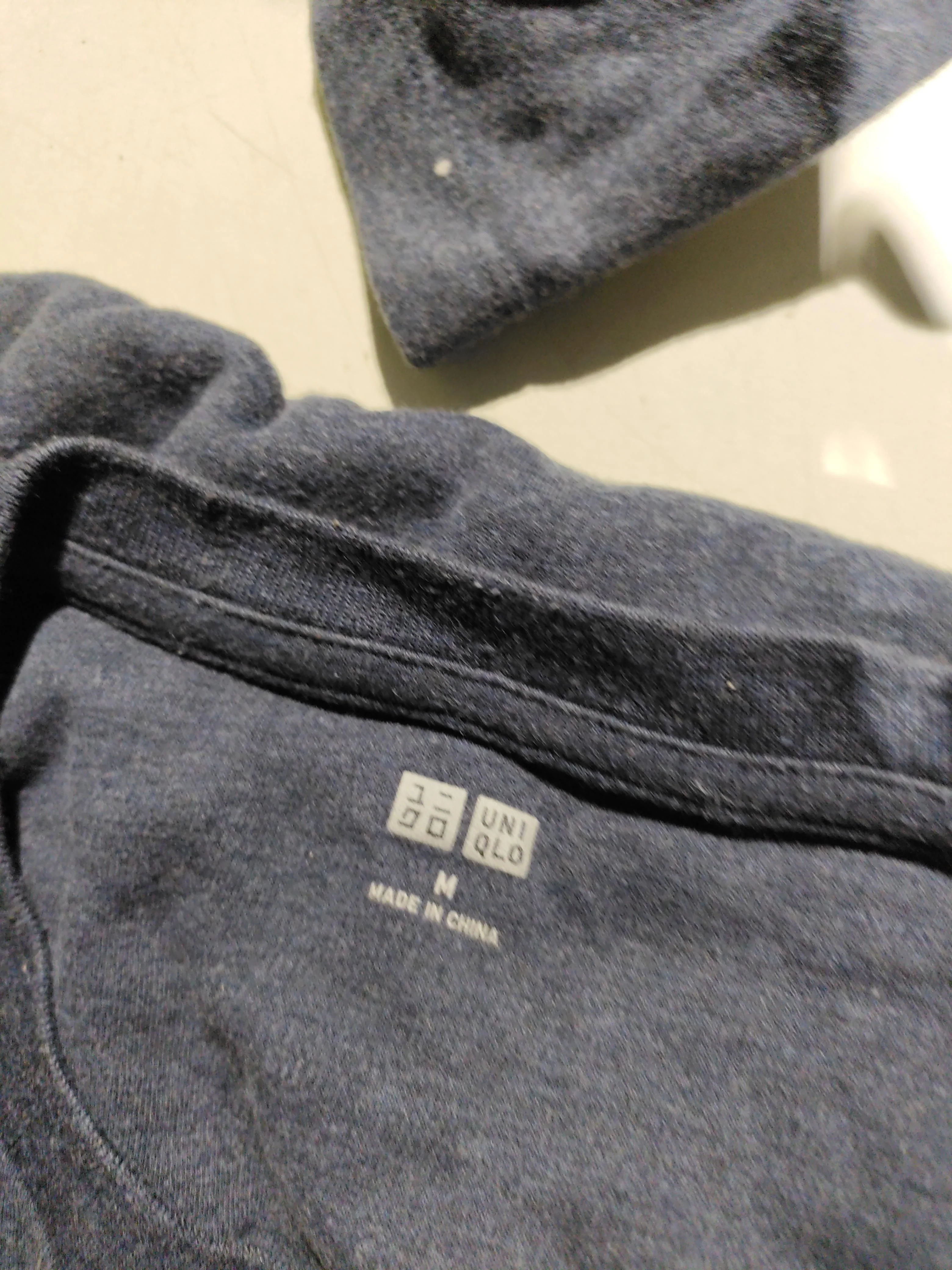 Uniqlo Men's T-Shirt M Blue 100% Cotton Basic - Image 5