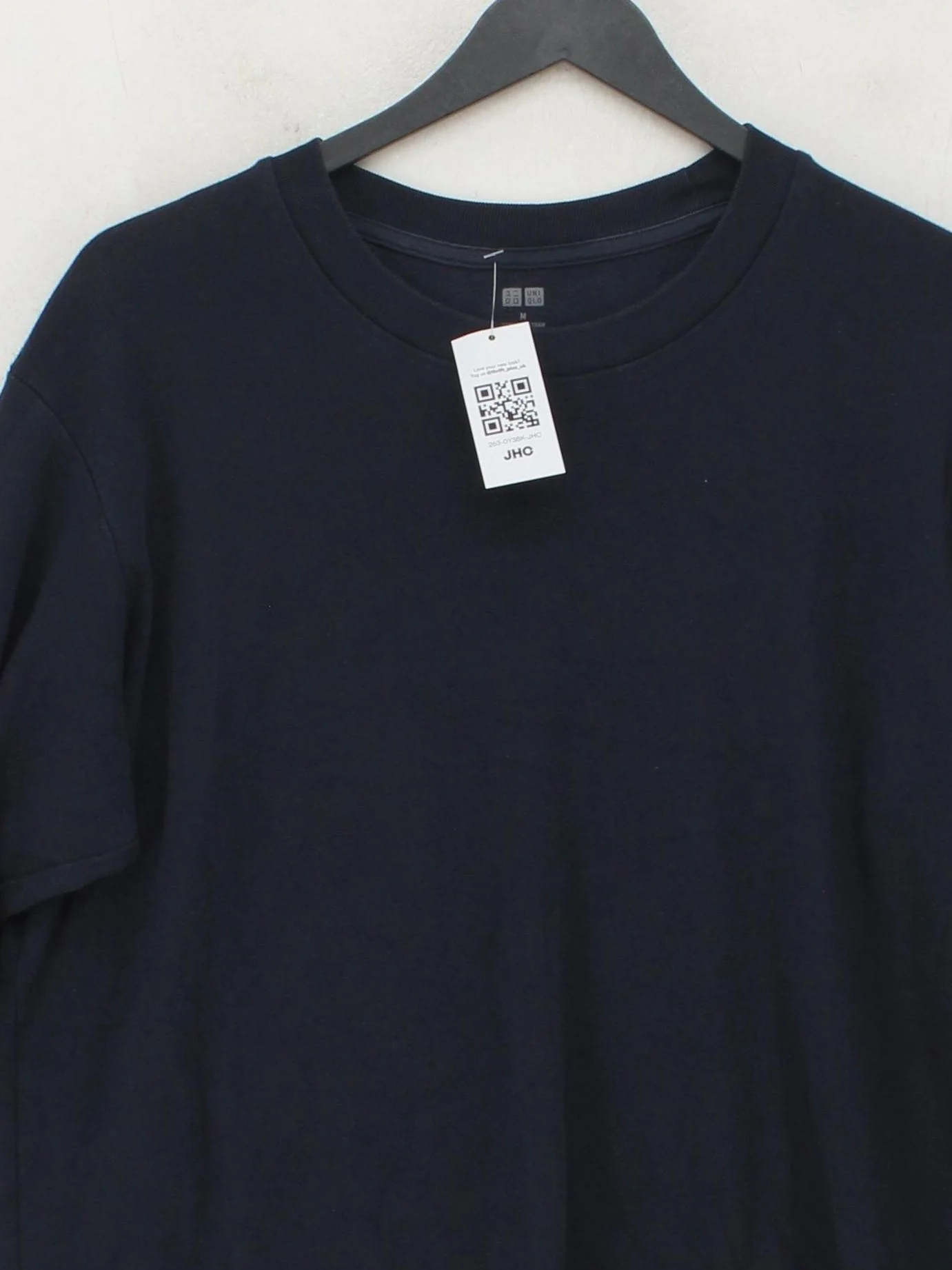 Uniqlo Men's T-Shirt M Blue 100% Cotton Basic - Image 3