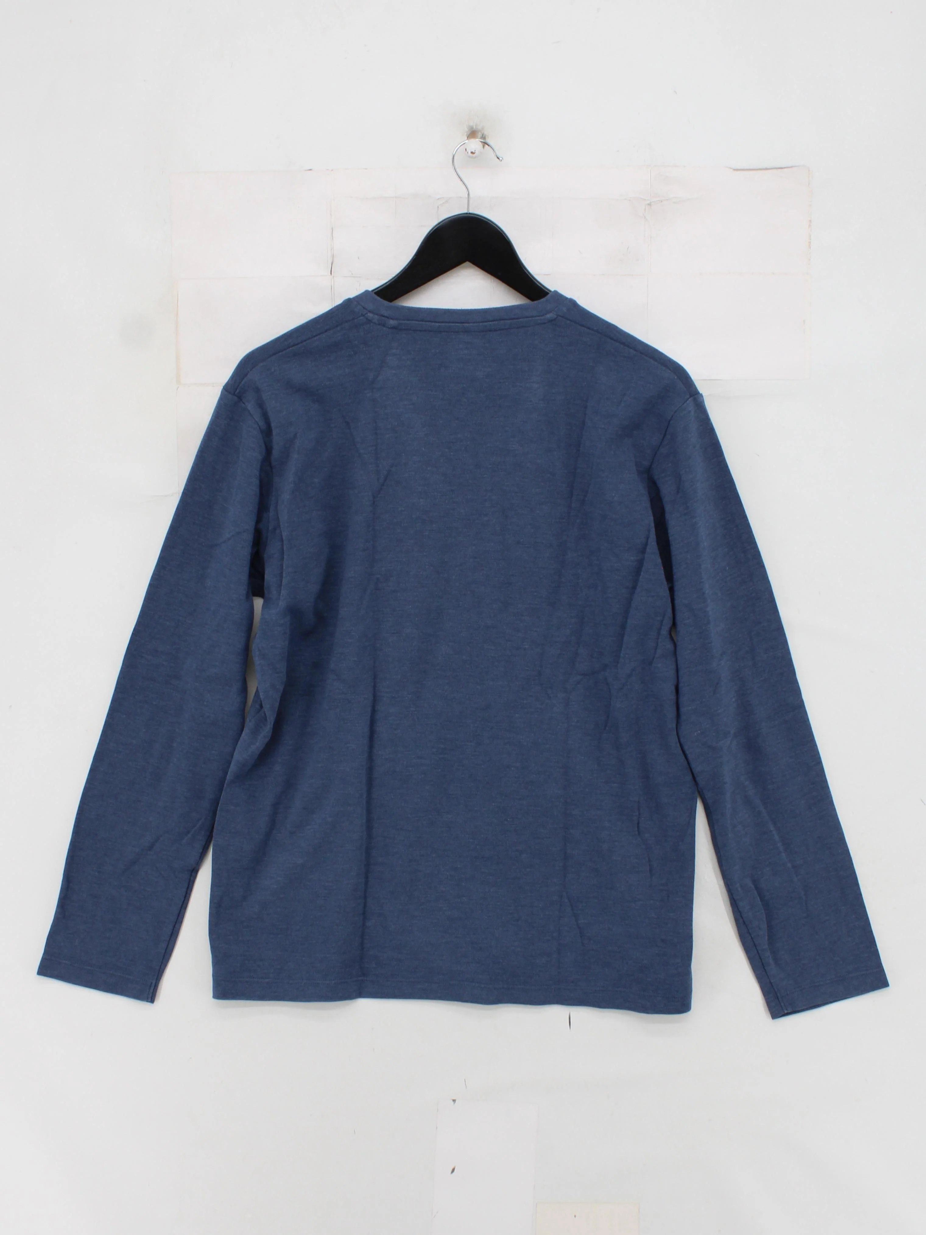 Uniqlo Men's T-Shirt M Blue 100% Other Basic - Image 2