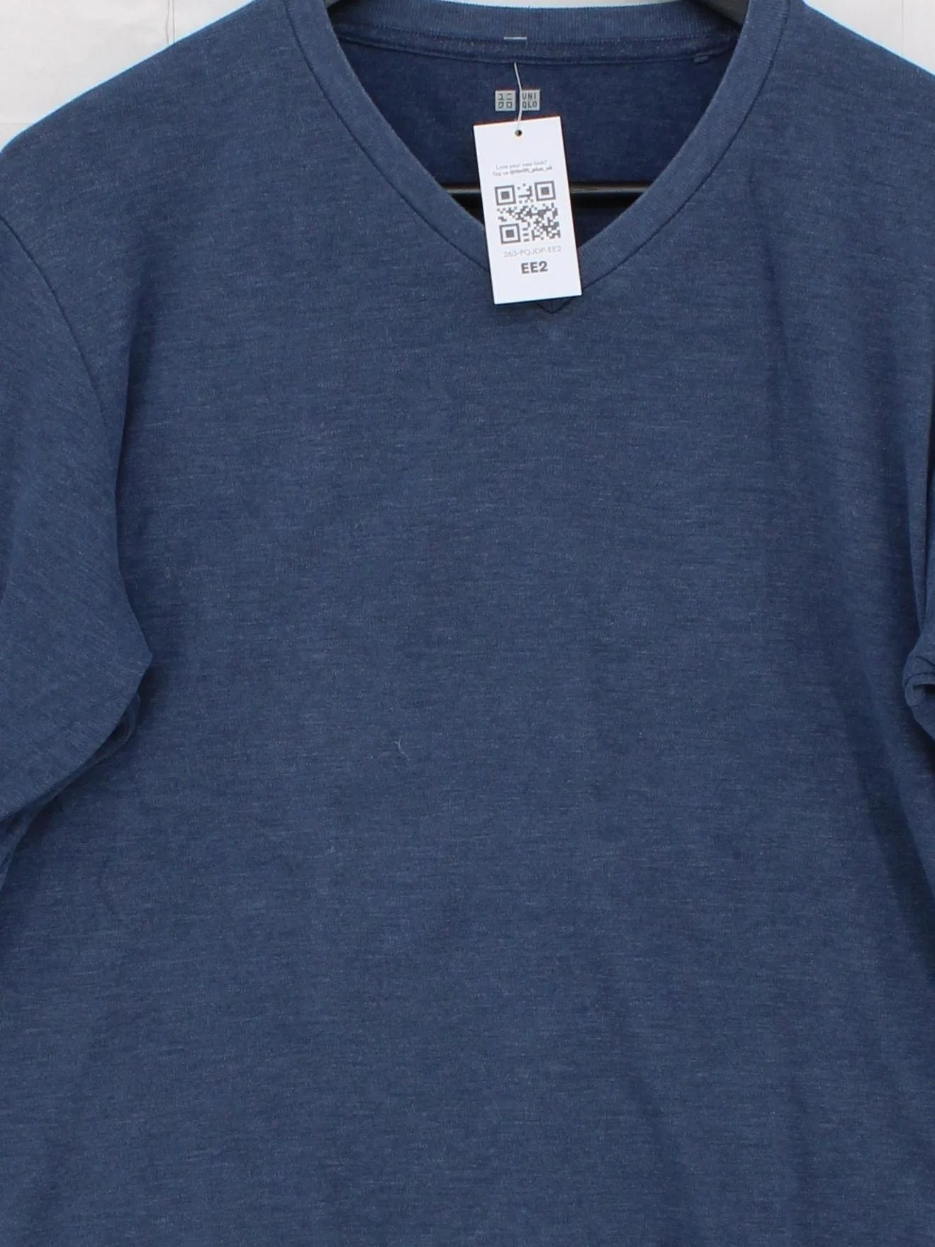 Uniqlo Men's T-Shirt M Blue 100% Other Basic - Image 3
