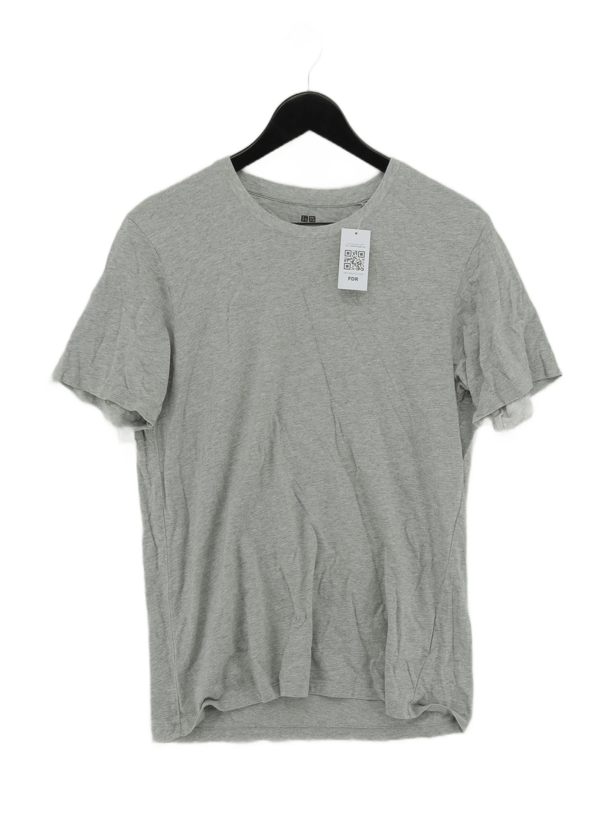 Uniqlo Men's T-Shirt M Grey 100% Cotton Basic