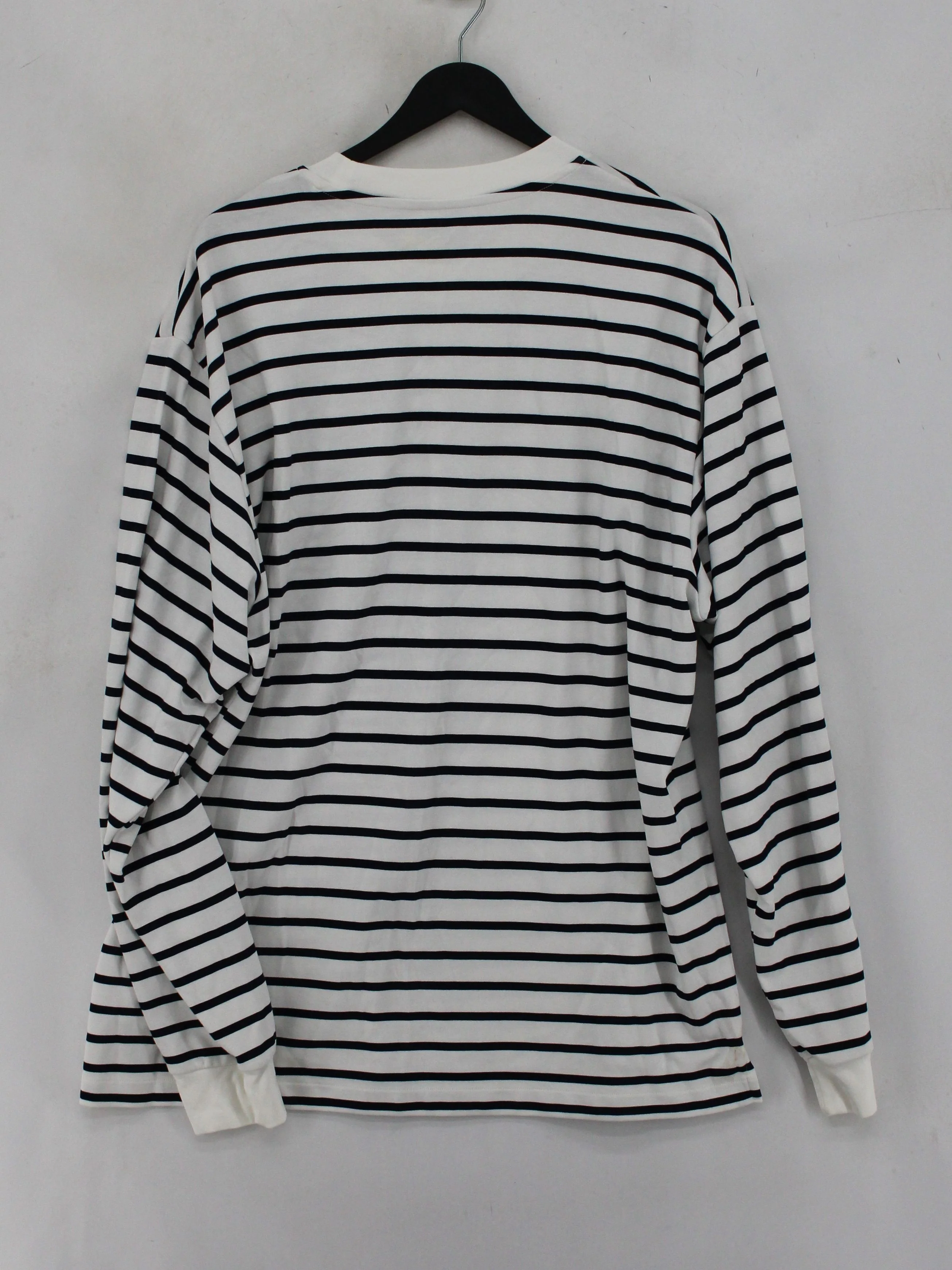 Uniqlo Men's T-Shirt M Multi Striped 100% Cotton Basic - Image 2