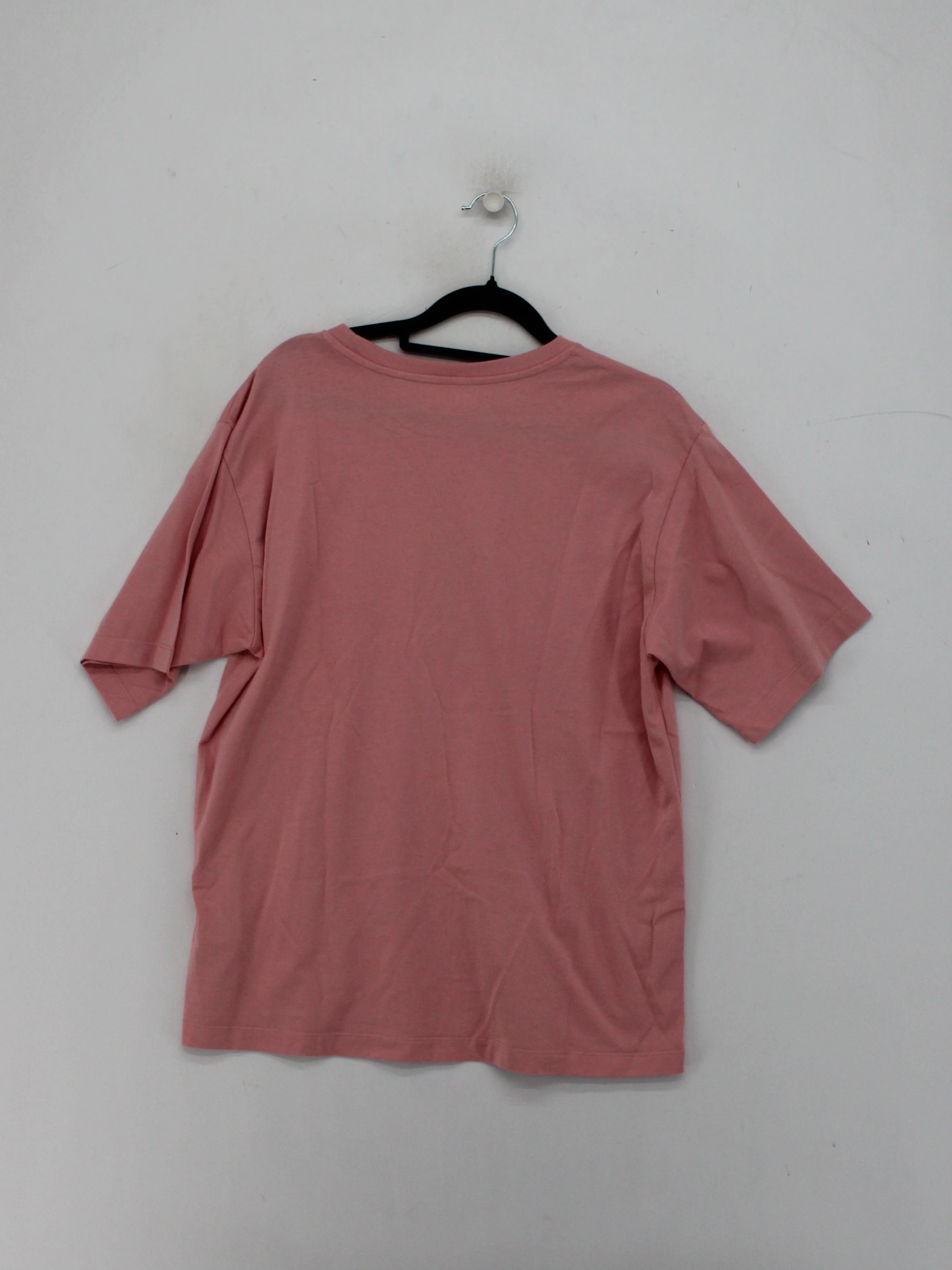 Uniqlo Men's T-Shirt M Pink Graphic 100% Cotton Basic - Image 2