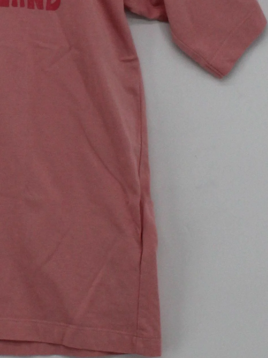 Uniqlo Men's T-Shirt M Pink Graphic 100% Cotton Basic - Image 4