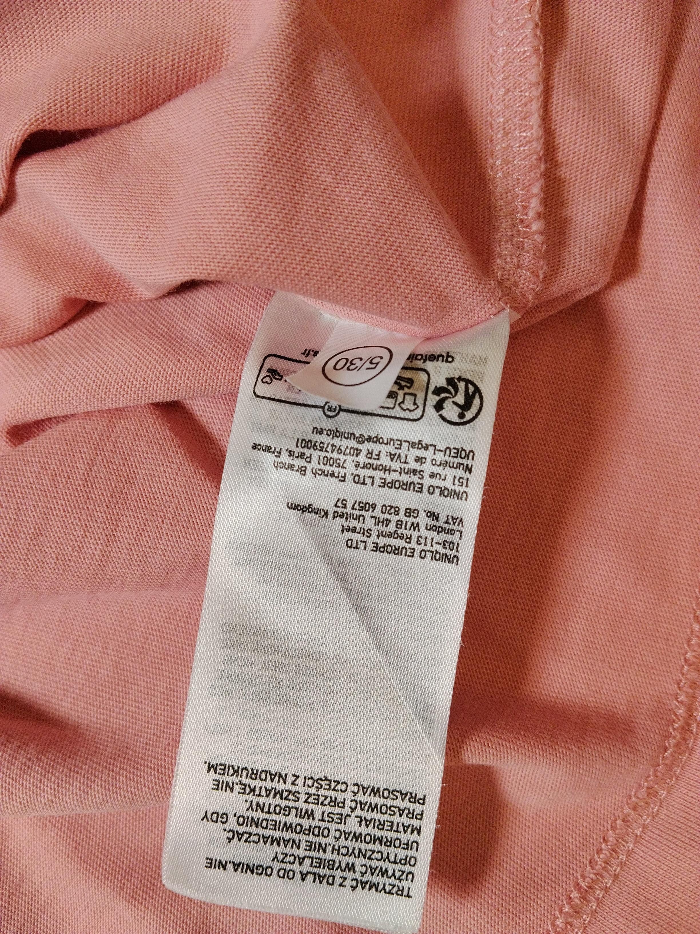 Uniqlo Men's T-Shirt M Pink Graphic 100% Cotton Basic - Image 6