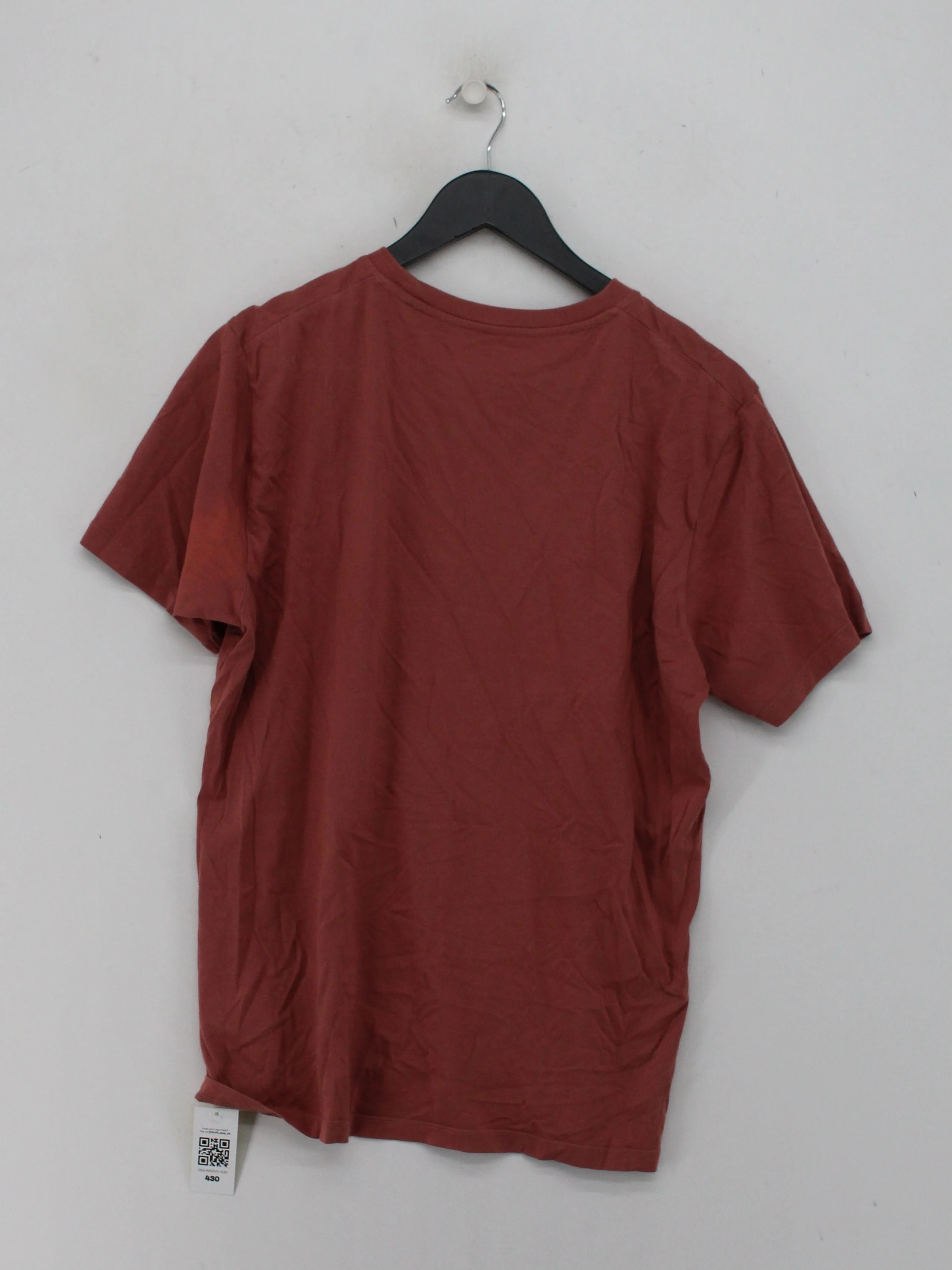 Uniqlo Men's T-Shirt M Red 100% Cotton Basic - Image 2