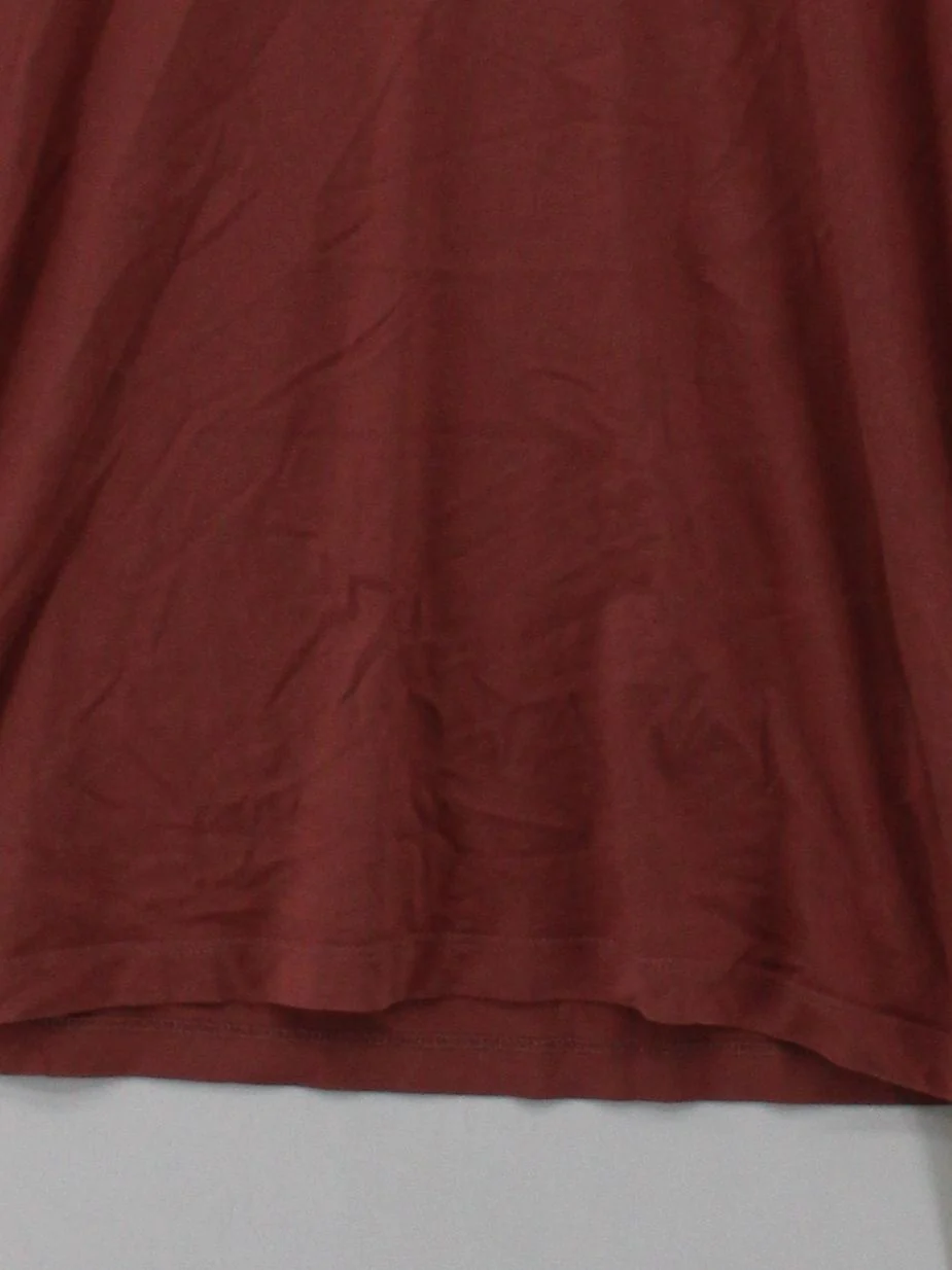 Uniqlo Men's T-Shirt M Red 100% Cotton Basic - Image 4