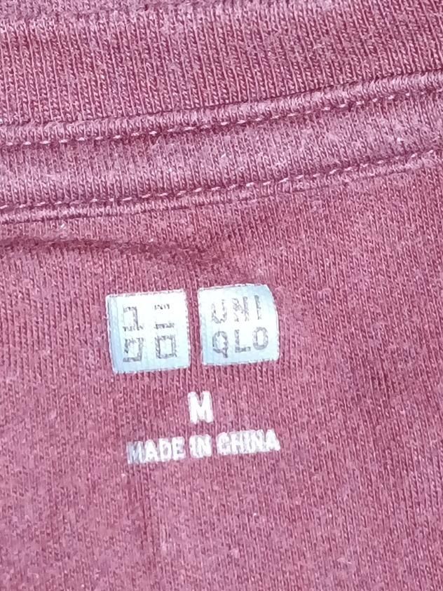 Uniqlo Men's T-Shirt M Red 100% Other Basic - Image 5