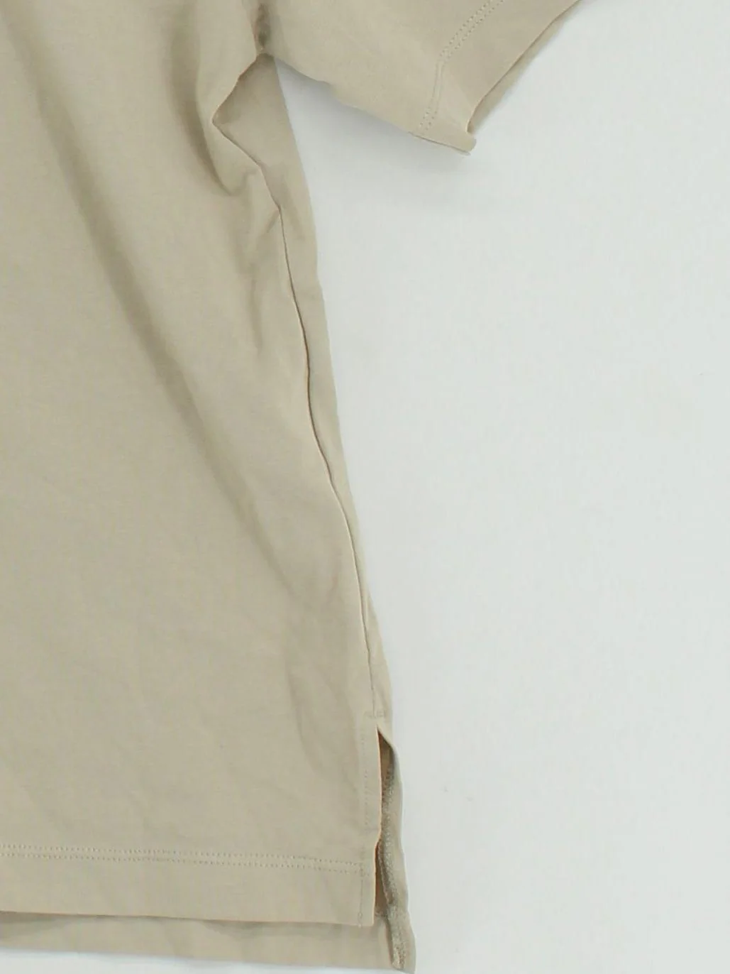 Uniqlo Men's T-Shirt M Tan Cotton with Polyester Basic - Image 4