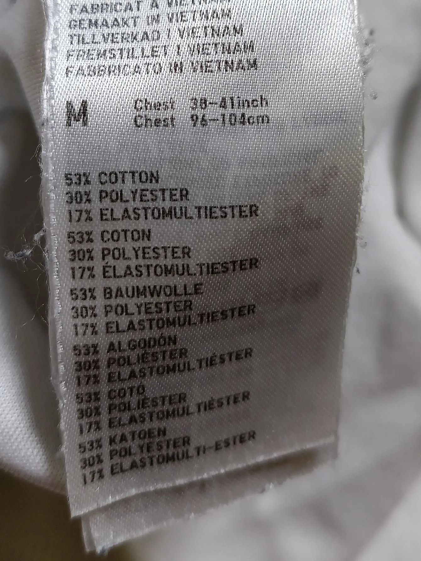 Uniqlo Men's T-Shirt M White Cotton with Polyester, Other Basic - Image 7