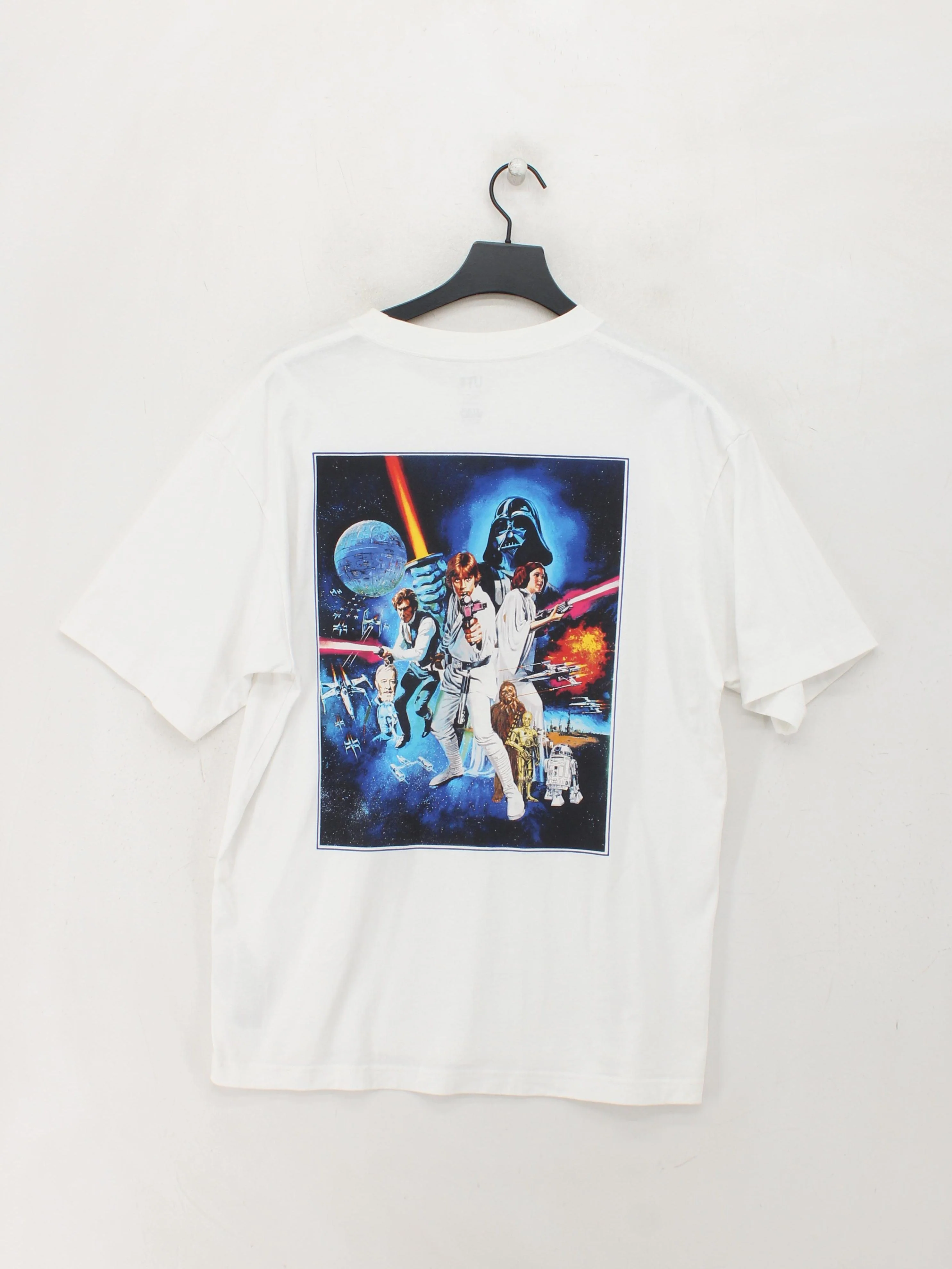 Uniqlo Men's T-Shirt M White Graphic Cotton with Other Basic - Image 2