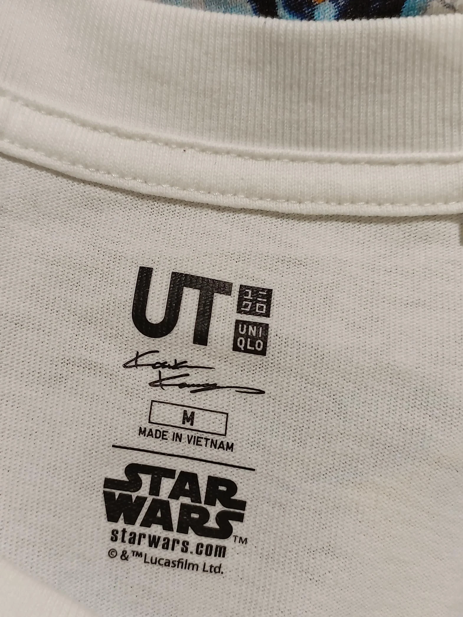 Uniqlo Men's T-Shirt M White Graphic Cotton with Other Basic - Image 5
