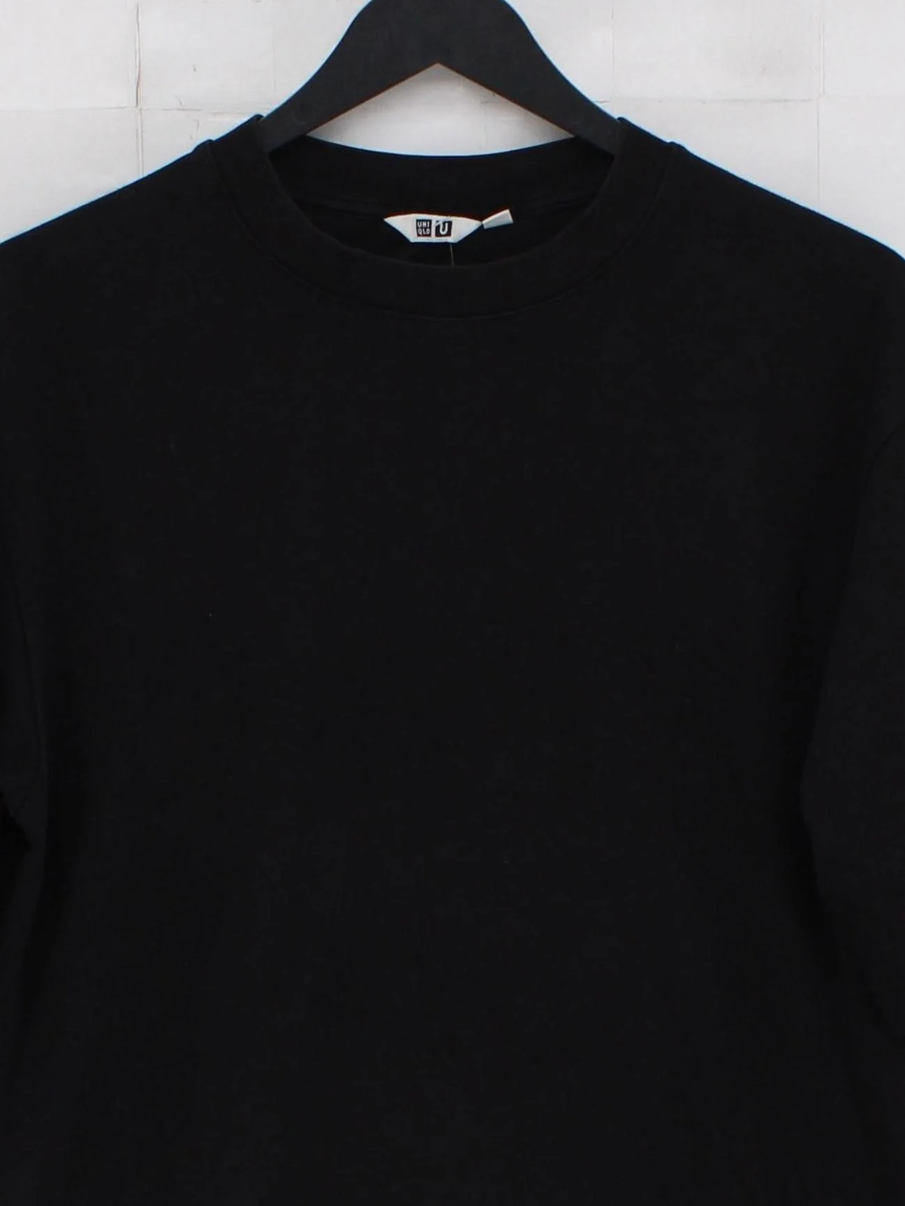 Uniqlo Men's T-Shirt S Black Cotton with Polyester Basic - Image 3