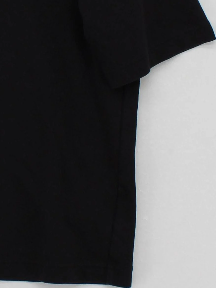 Uniqlo Men's T-Shirt S Black Cotton with Polyester Basic - Image 4