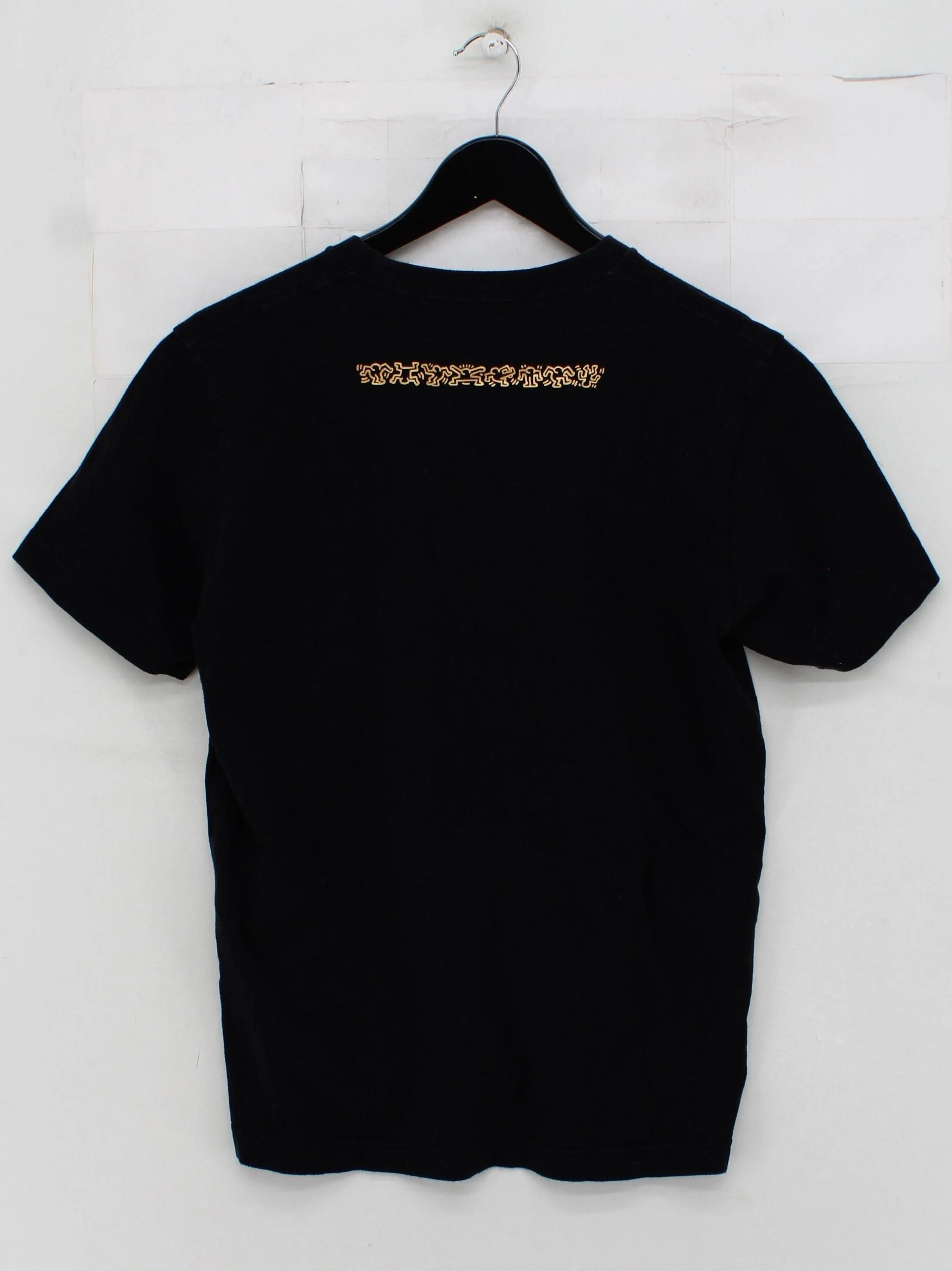 Uniqlo Men's T-Shirt S Black Graphic 100% Cotton Basic - Image 2