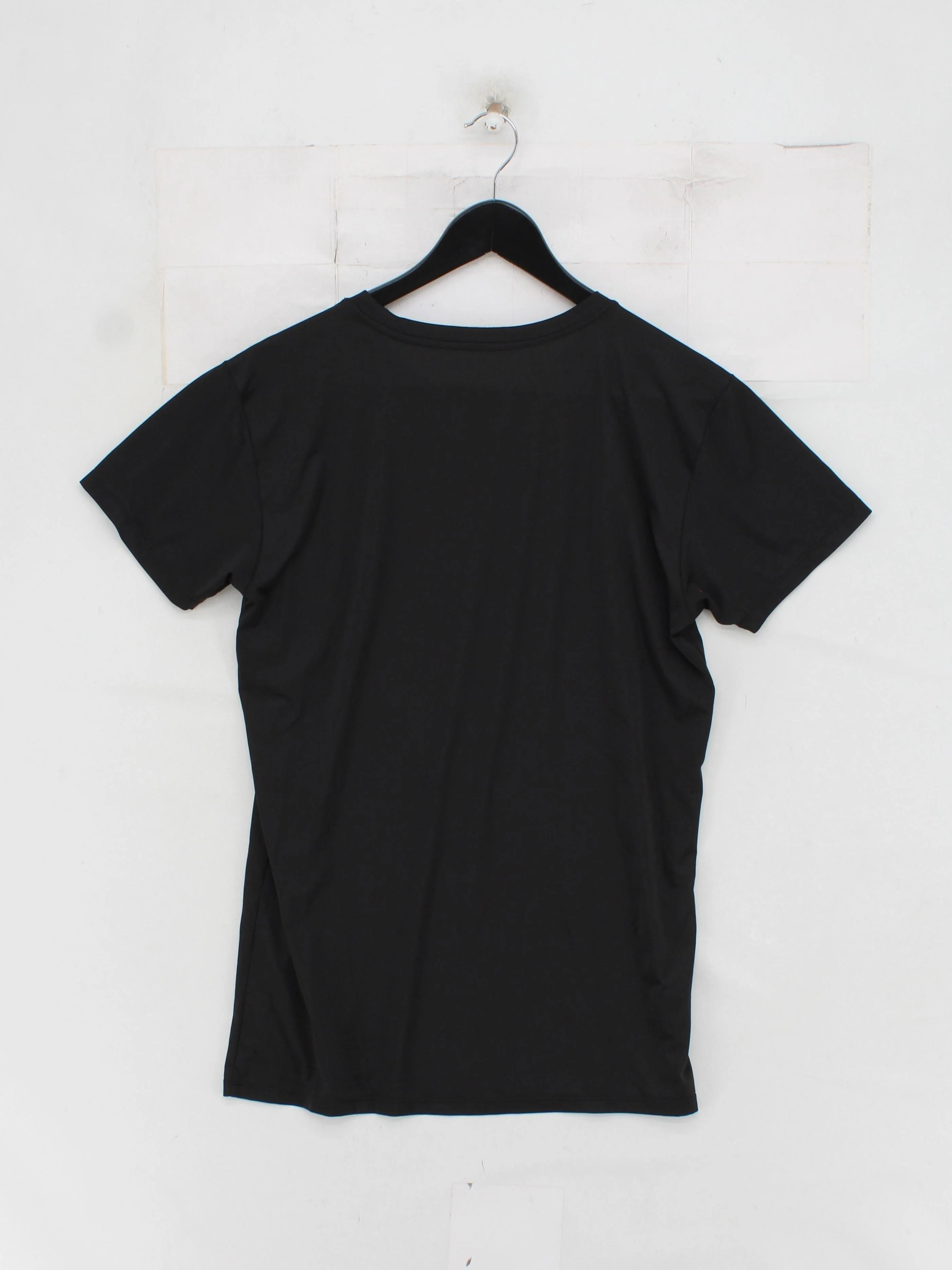 Uniqlo Men's T-Shirt S Black Polyester with Spandex Basic - Image 2