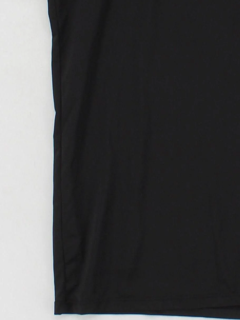 Uniqlo Men's T-Shirt S Black Polyester with Spandex Basic - Image 4