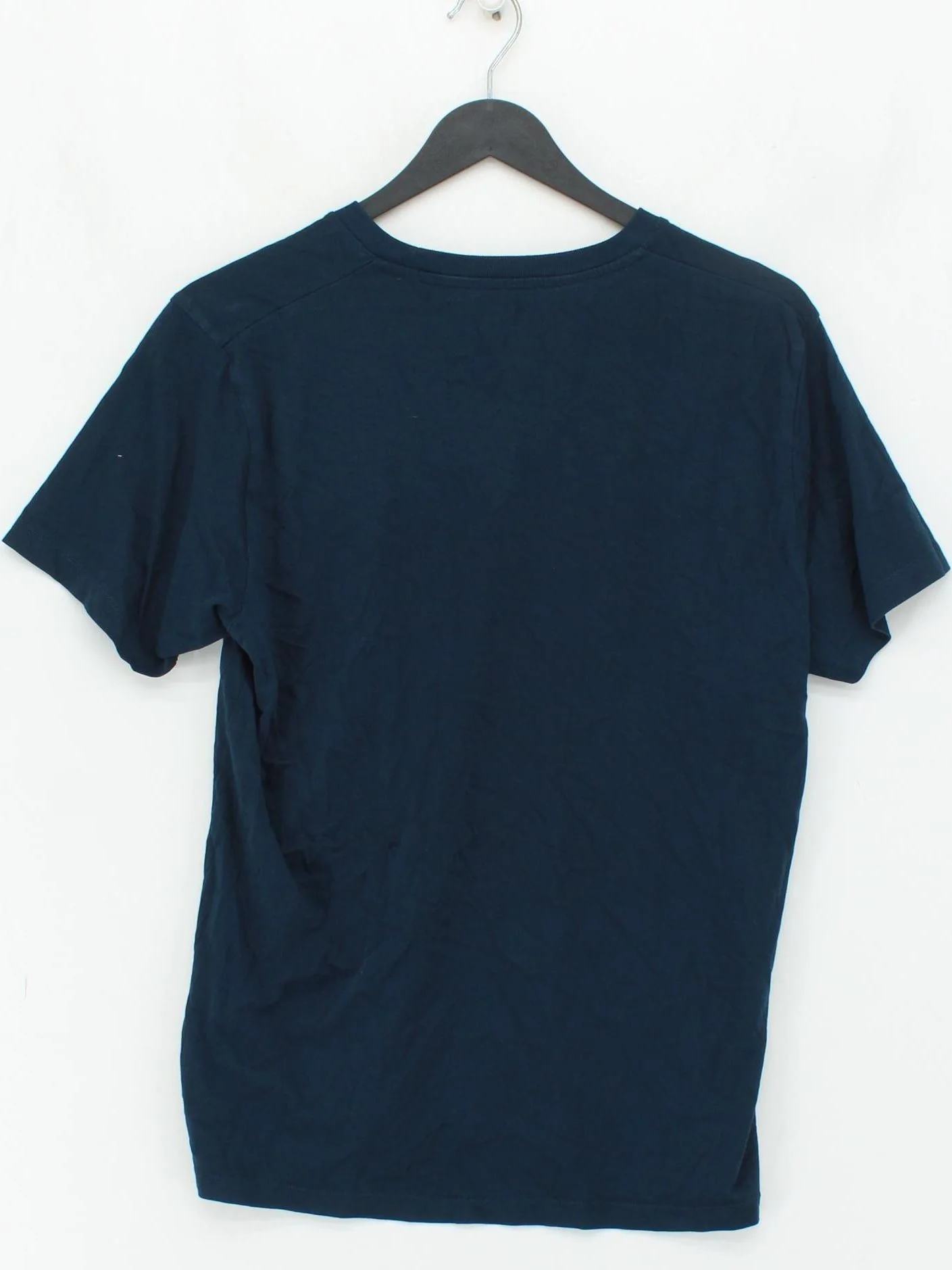 Uniqlo Men's T-Shirt S Blue 100% Cotton Basic - Image 2