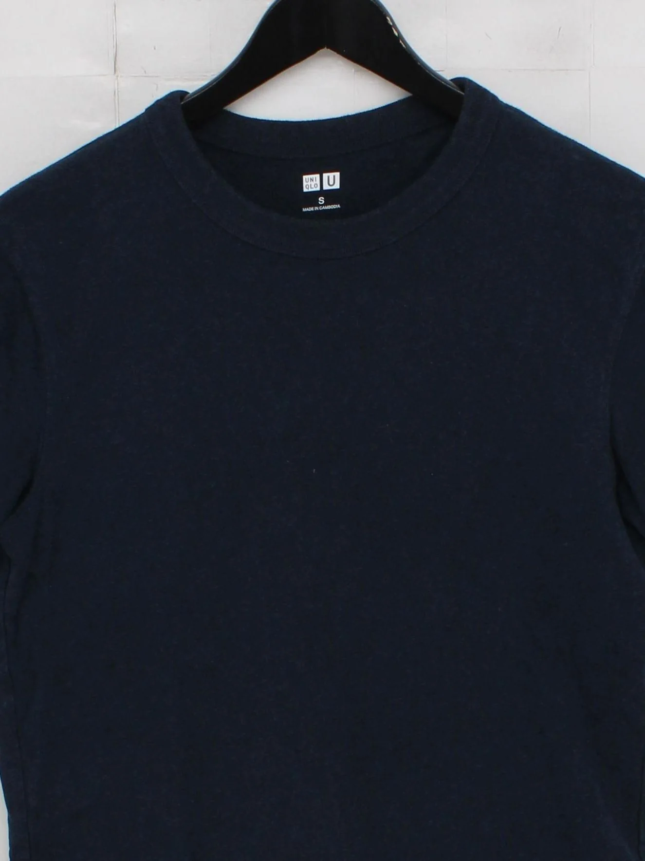 Uniqlo Men's T-Shirt S Blue 100% Cotton Basic - Image 3
