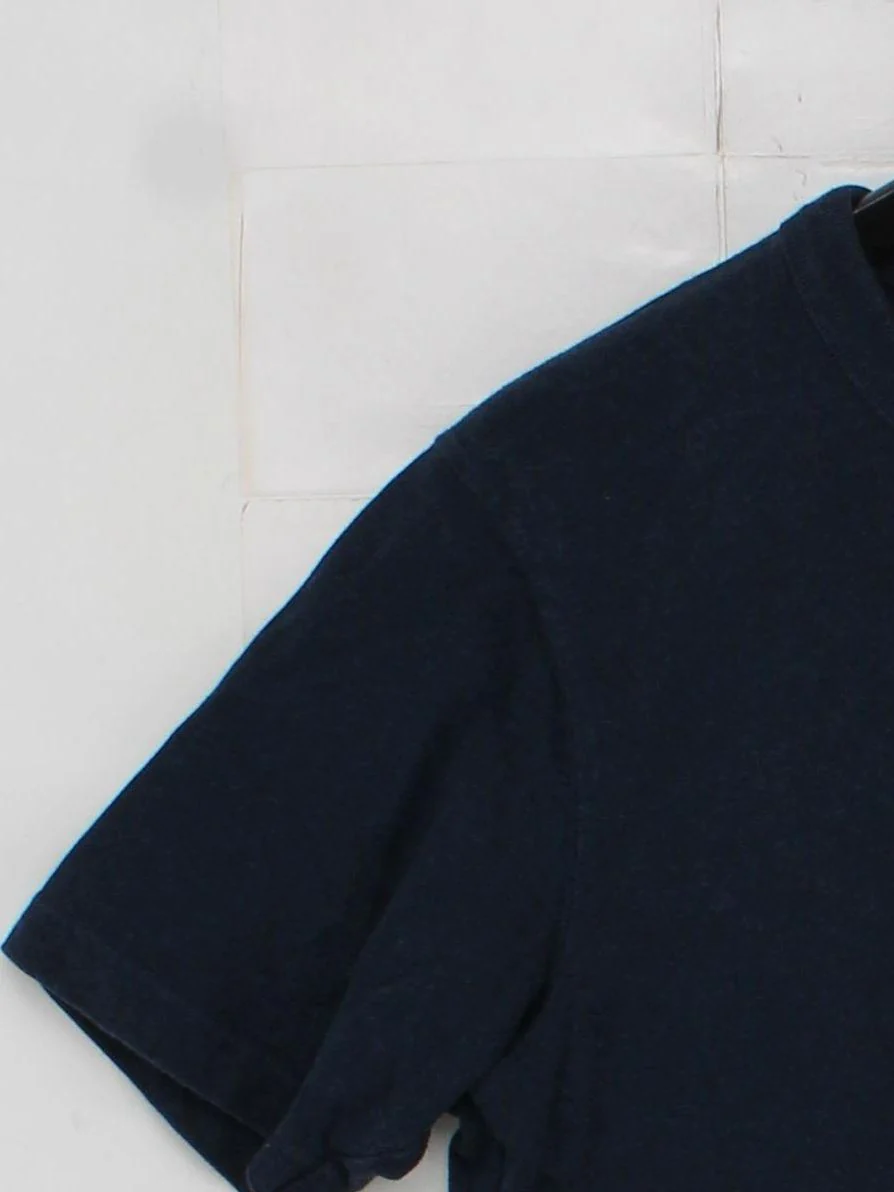 Uniqlo Men's T-Shirt S Blue 100% Cotton Basic - Image 4