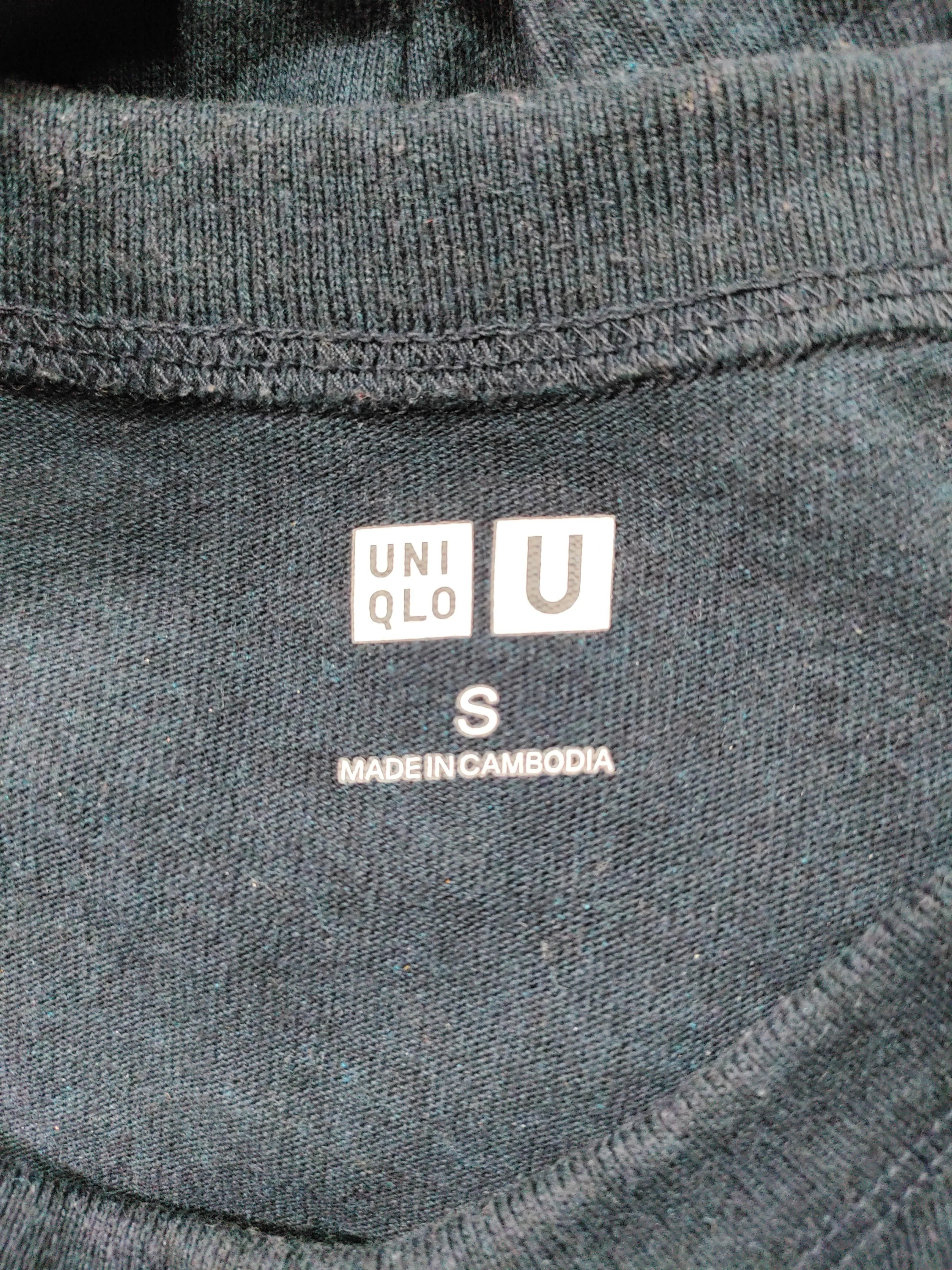 Uniqlo Men's T-Shirt S Blue 100% Cotton Basic - Image 5